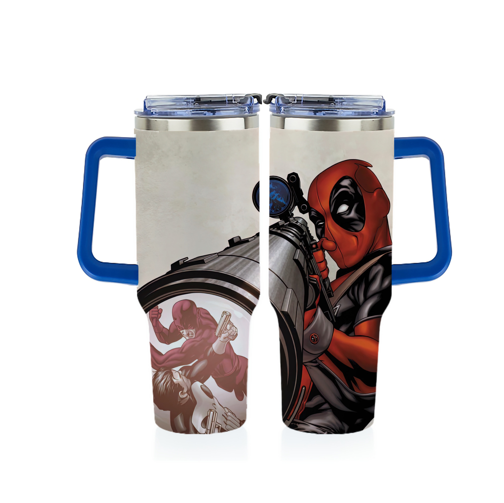 （画像用） Deadpool デッドプール 1200ｍLフルプリント車用タンブラー