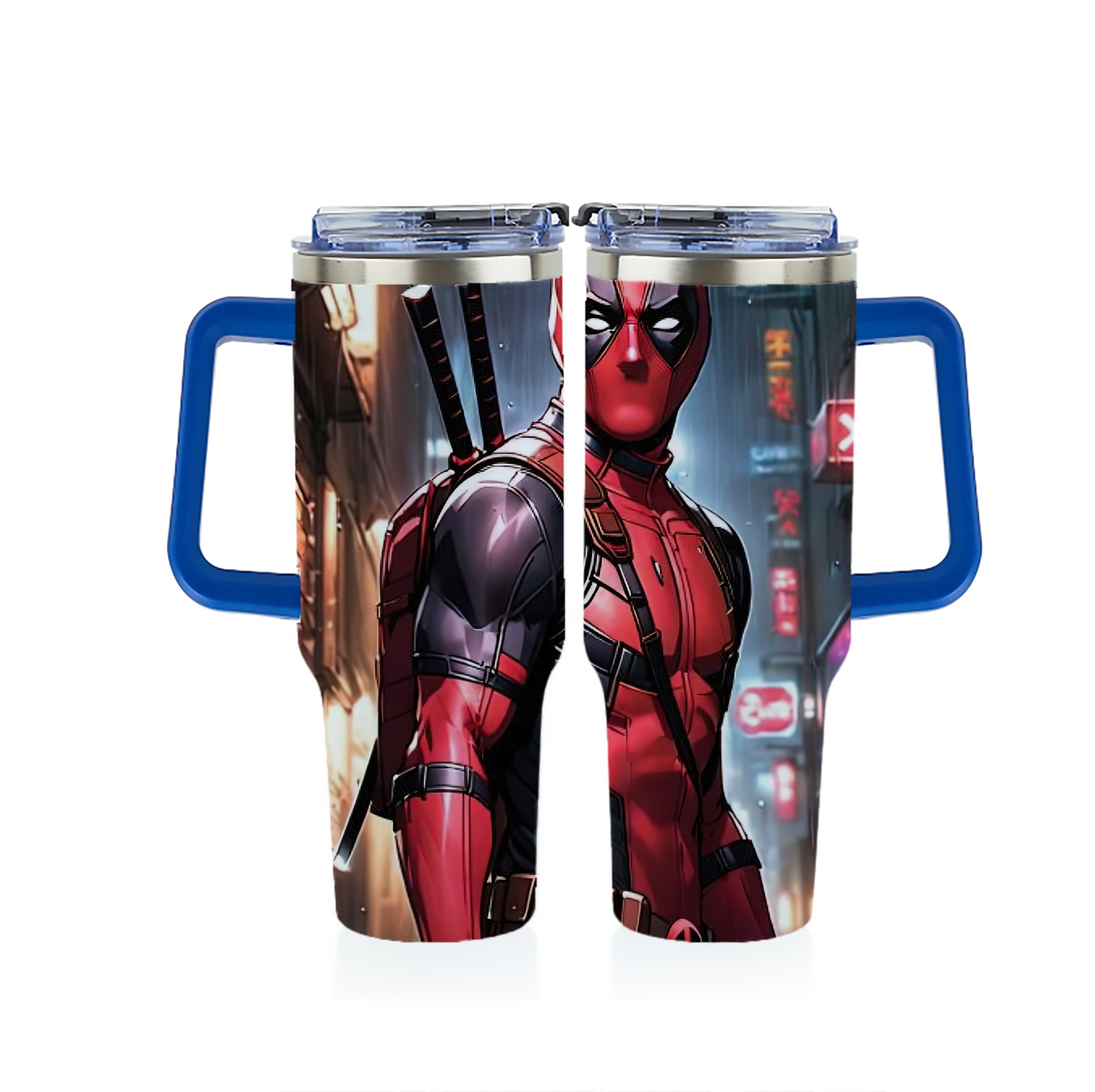 （画像用） Deadpool デッドプール 1200ｍLフルプリント車用タンブラー