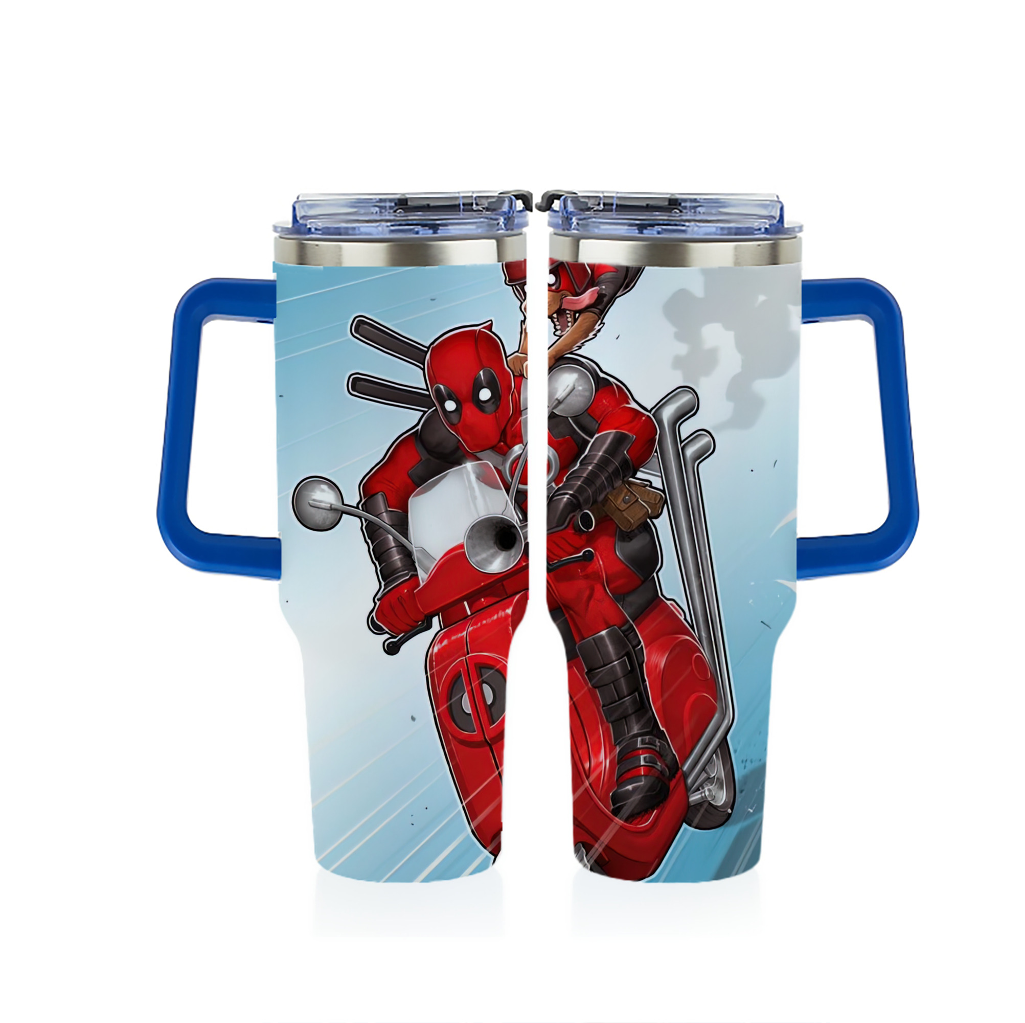 （画像用） Deadpool デッドプール 1200ｍLフルプリント車用タンブラー
