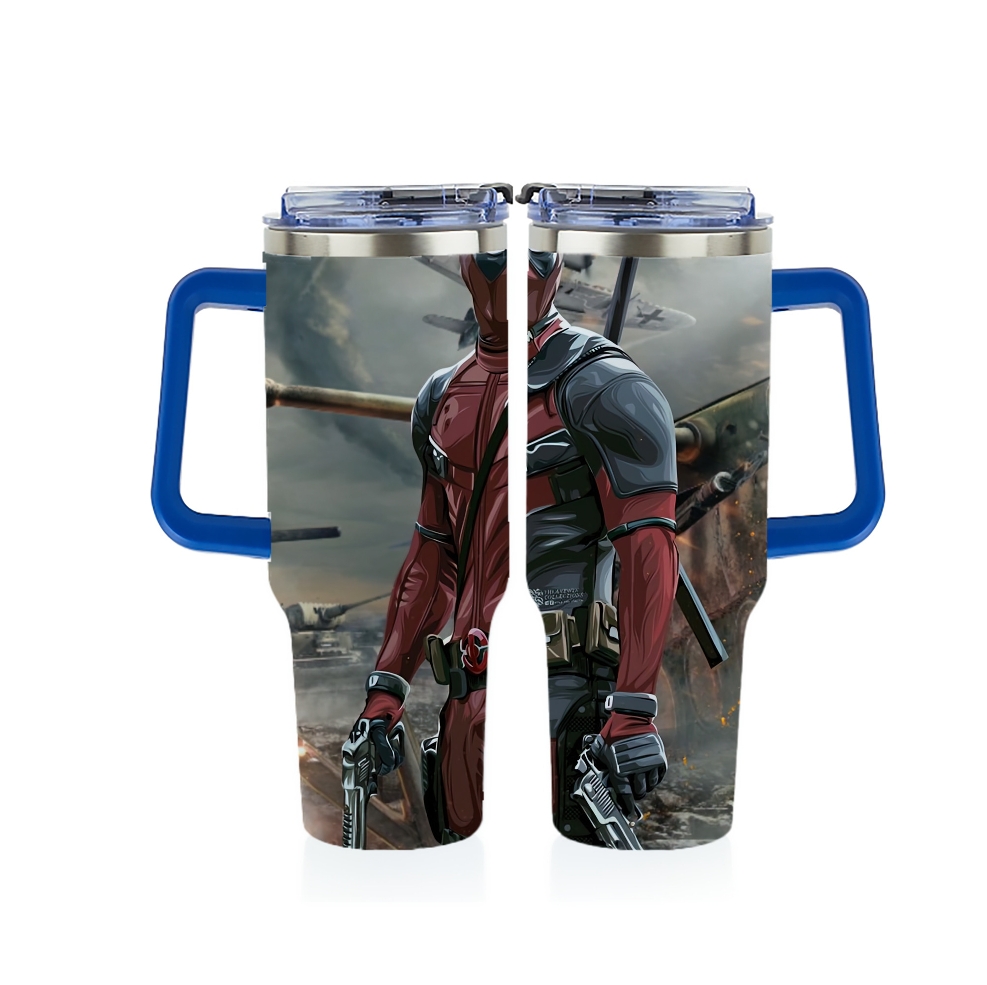 （画像用） Deadpool デッドプール 1200ｍLフルプリント車用タンブラー