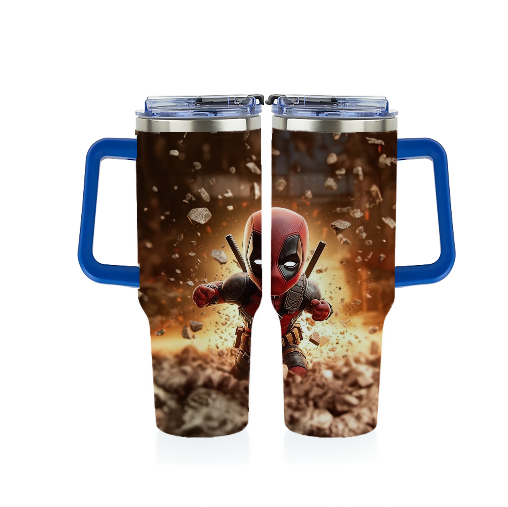 （画像用） Deadpool デッドプール 1200ｍLフルプリント車用タンブラー