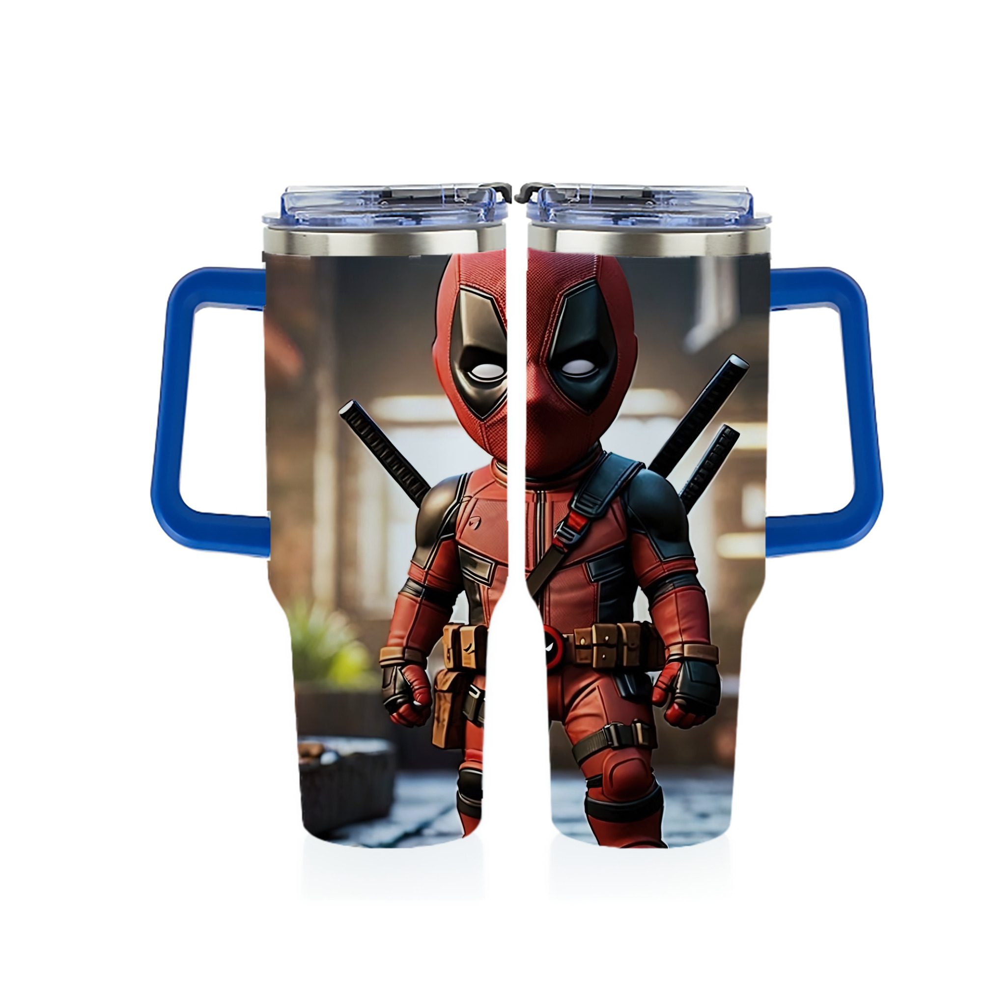 （画像用） Deadpool デッドプール 1200ｍLフルプリント車用タンブラー