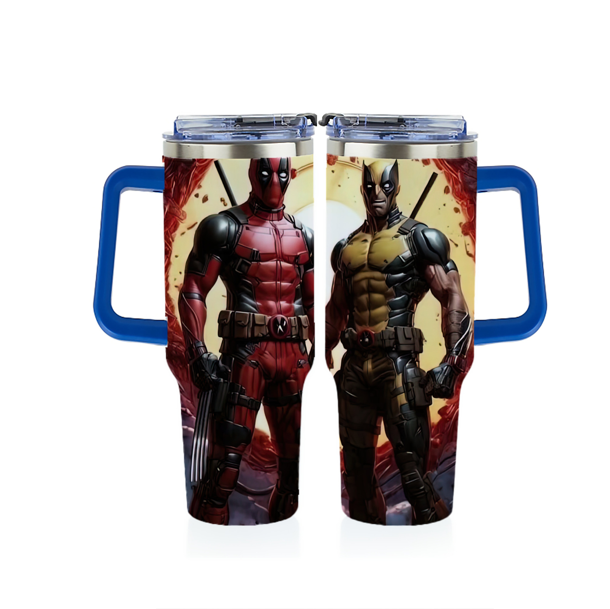 （画像用） Deadpool デッドプール 1200ｍLフルプリント車用タンブラー