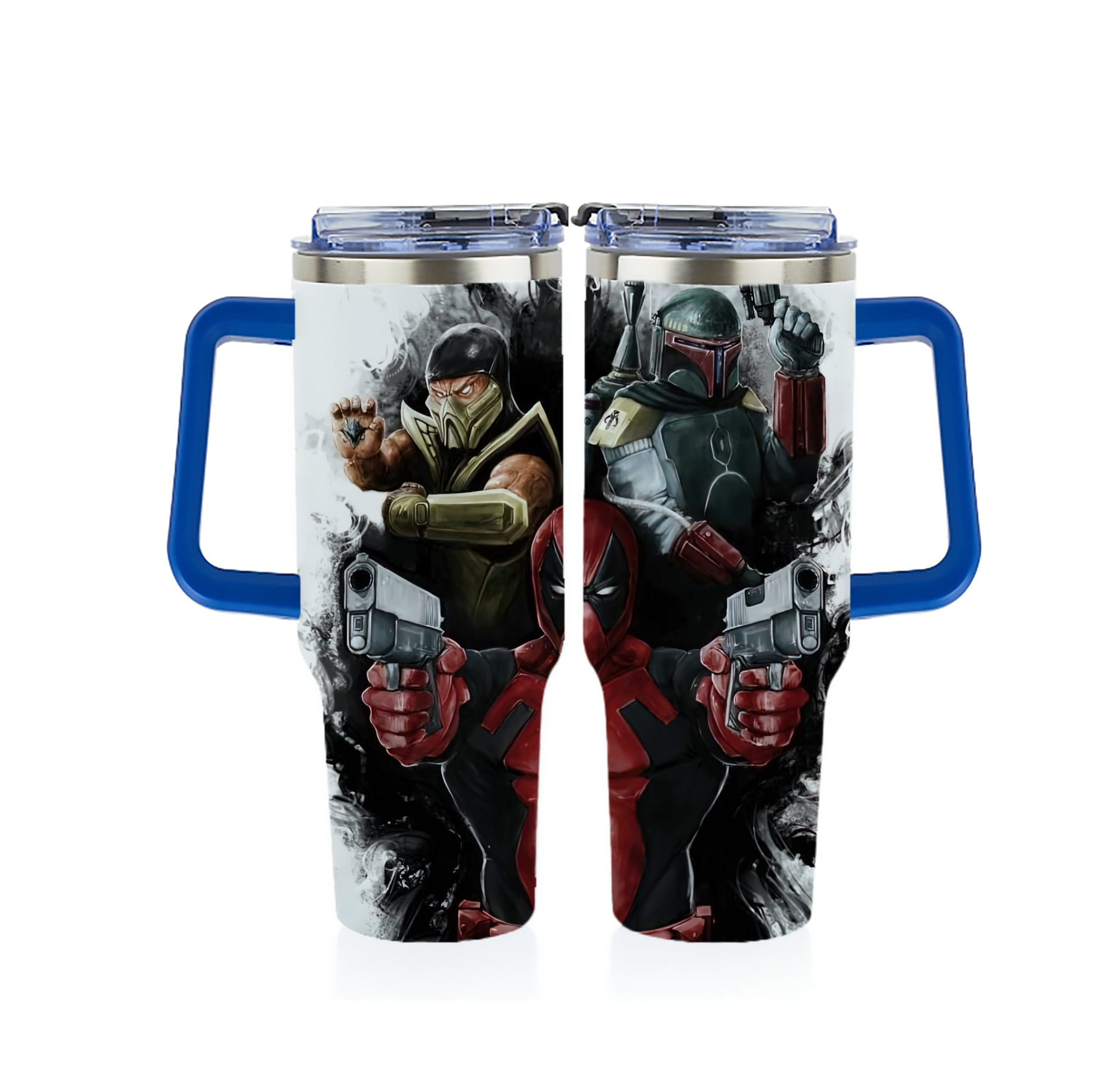（画像用） Deadpool デッドプール 1200ｍLフルプリント車用タンブラー