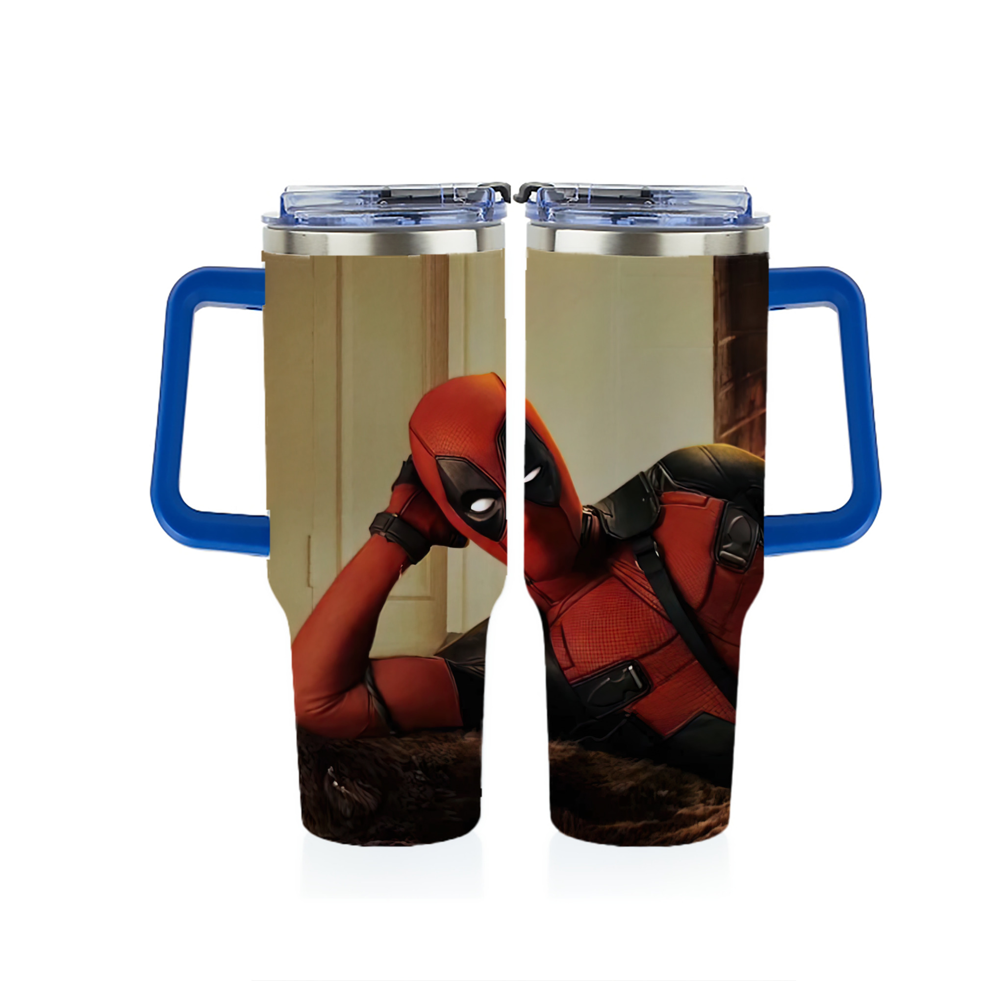 （画像用） Deadpool デッドプール 1200ｍLフルプリント車用タンブラー