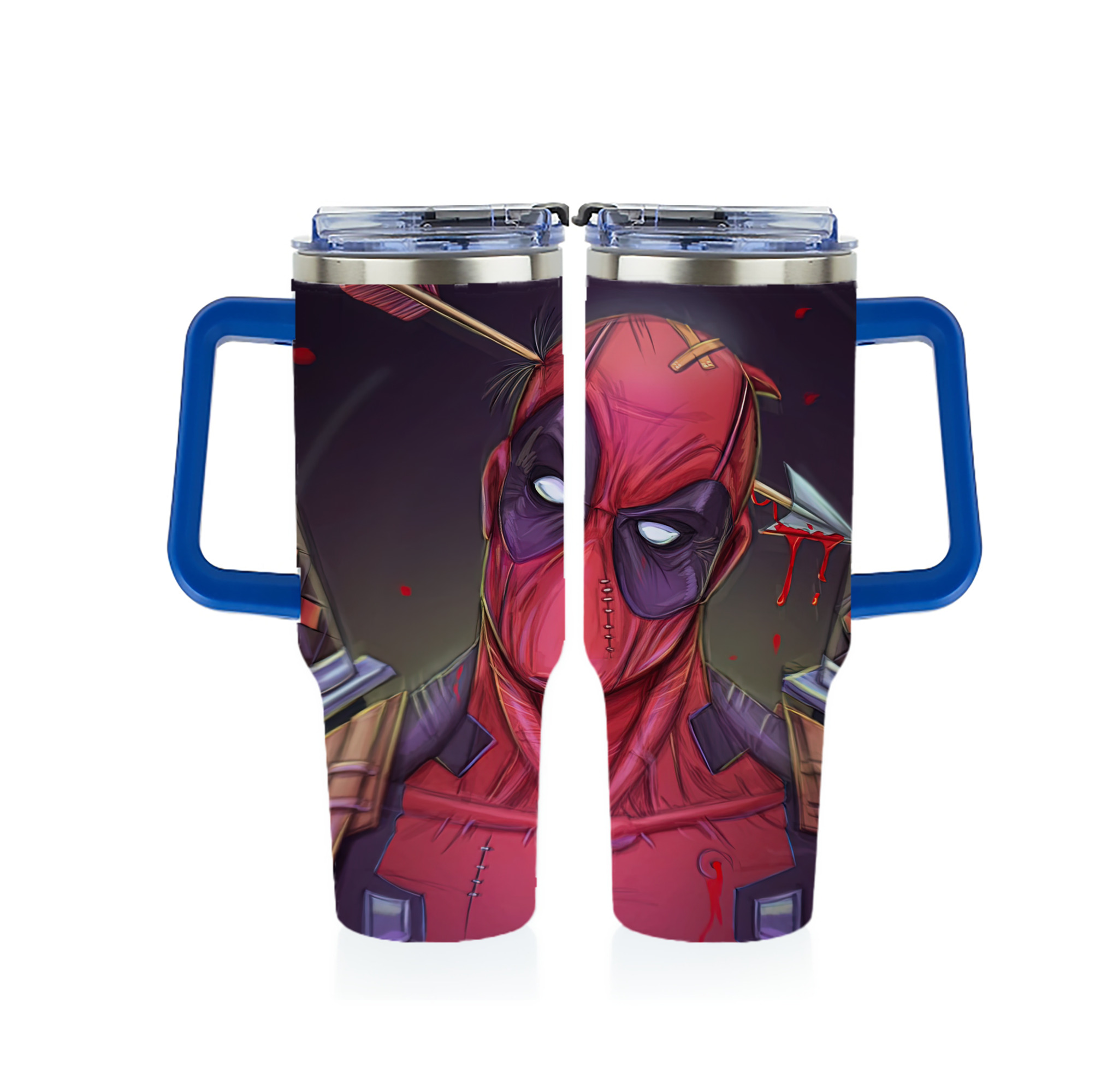 （画像用） Deadpool デッドプール 1200ｍLフルプリント車用タンブラー