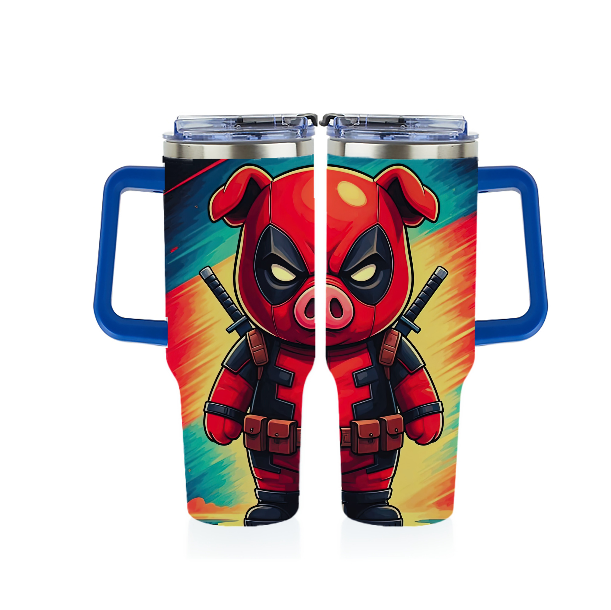 （画像用） Deadpool デッドプール 1200ｍLフルプリント車用タンブラー