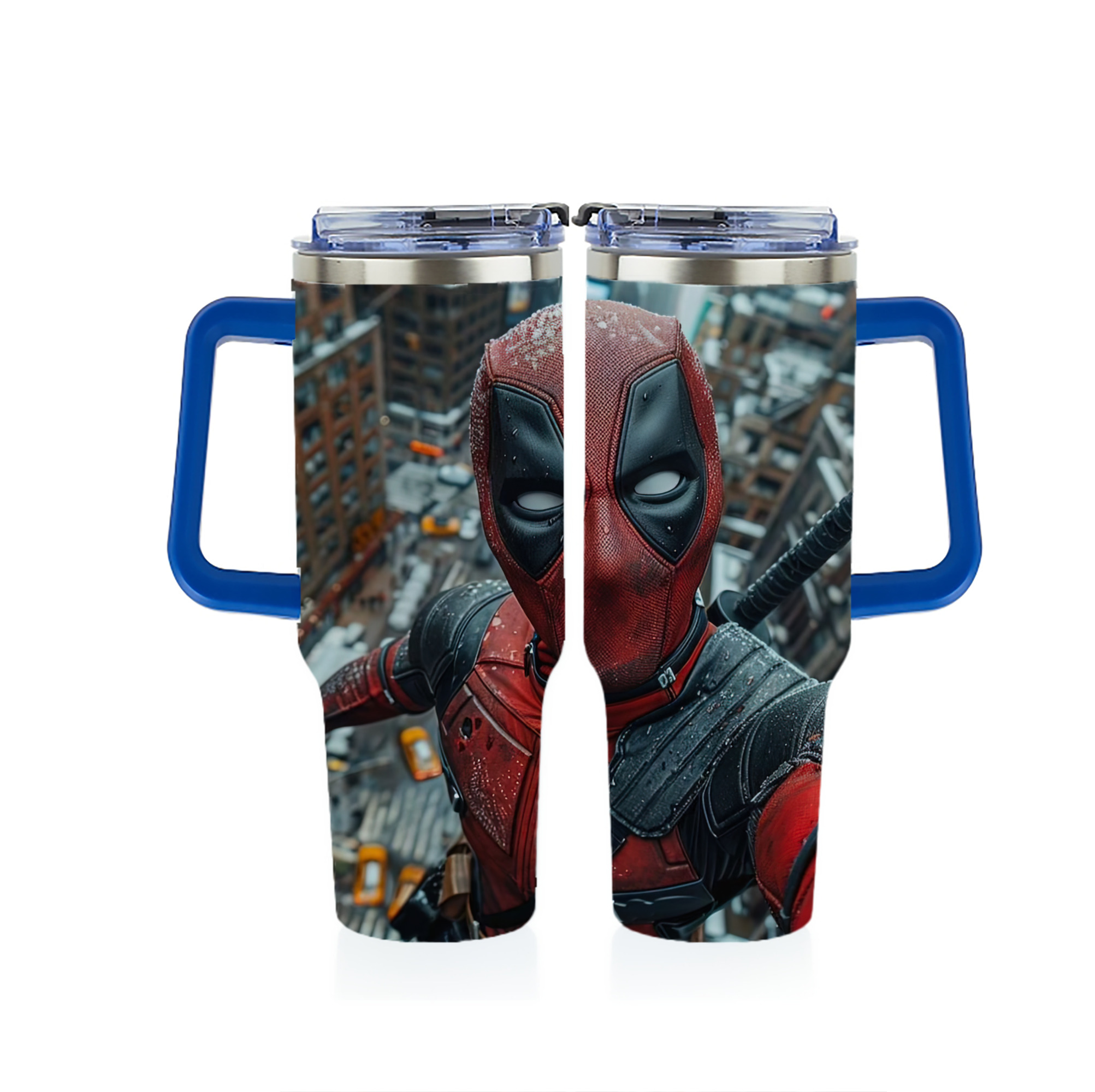 （画像用） Deadpool デッドプール 1200ｍLフルプリント車用タンブラー