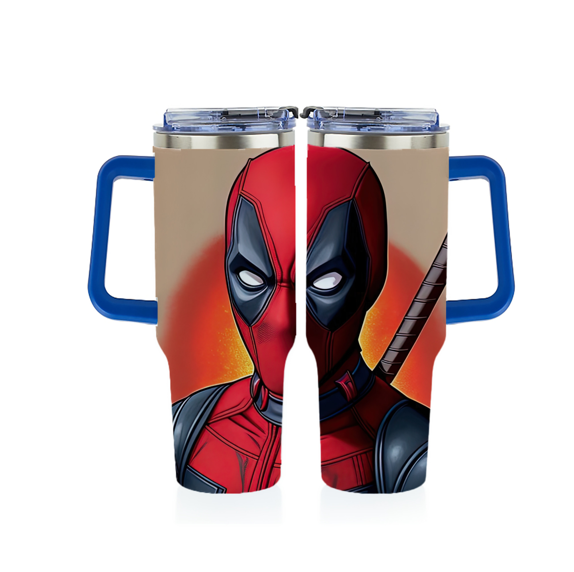 （画像用） Deadpool デッドプール 1200ｍLフルプリント車用タンブラー