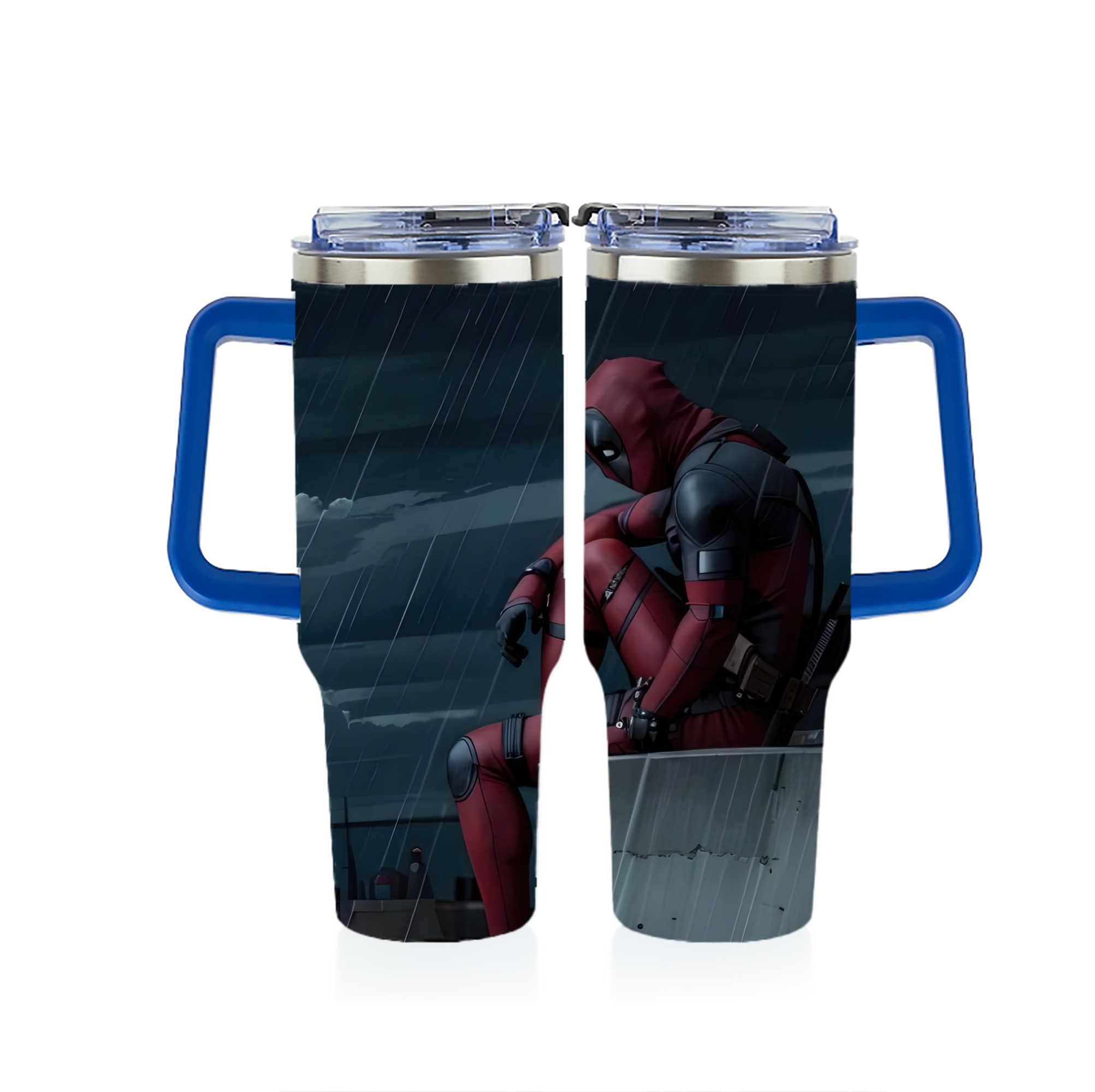 （画像用） Deadpool デッドプール 1200ｍLフルプリント車用タンブラー