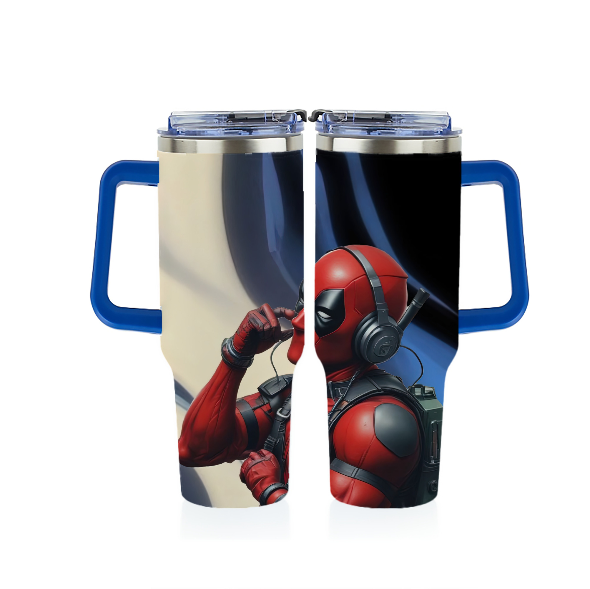 （画像用） Deadpool デッドプール 1200ｍLフルプリント車用タンブラー