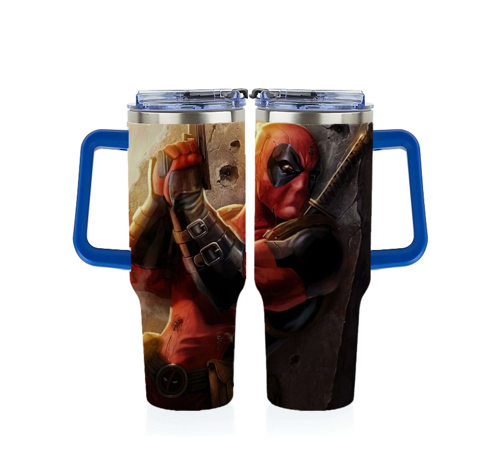 （画像用） Deadpool デッドプール 1200ｍLフルプリント車用タンブラー