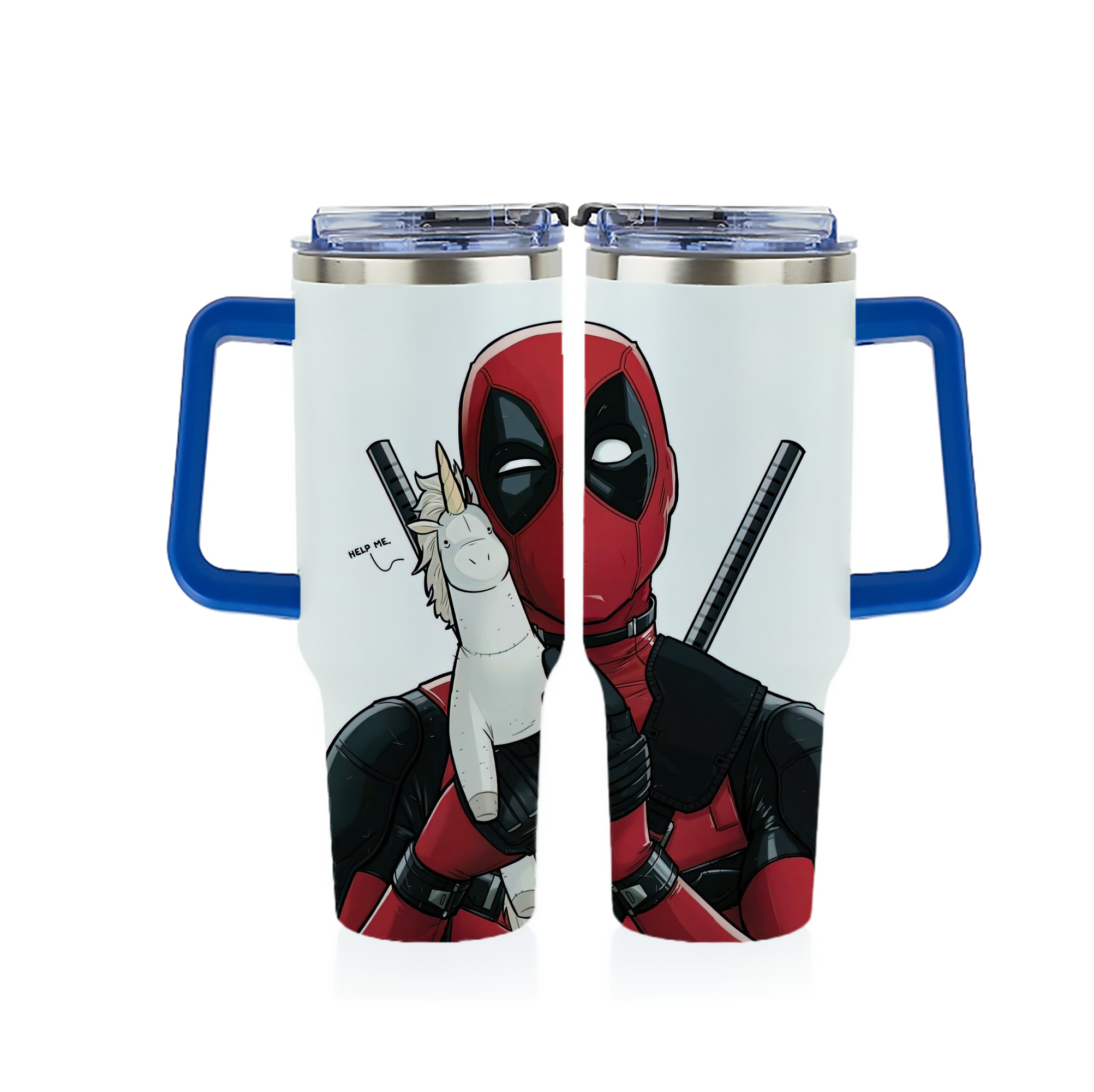 （画像用） Deadpool デッドプール 1200ｍLフルプリント車用タンブラー
