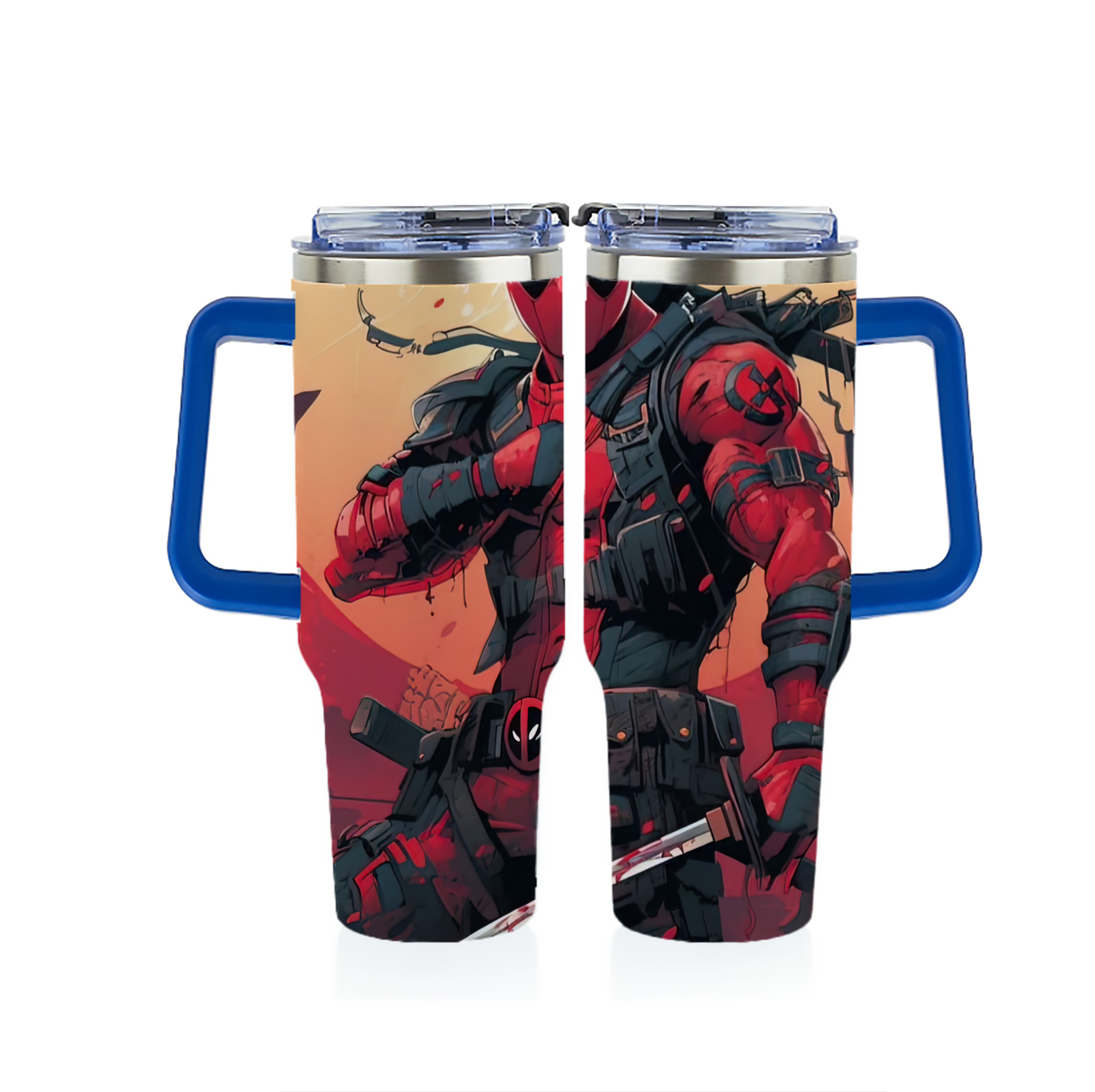 （画像用） Deadpool デッドプール 1200ｍLフルプリント車用タンブラー
