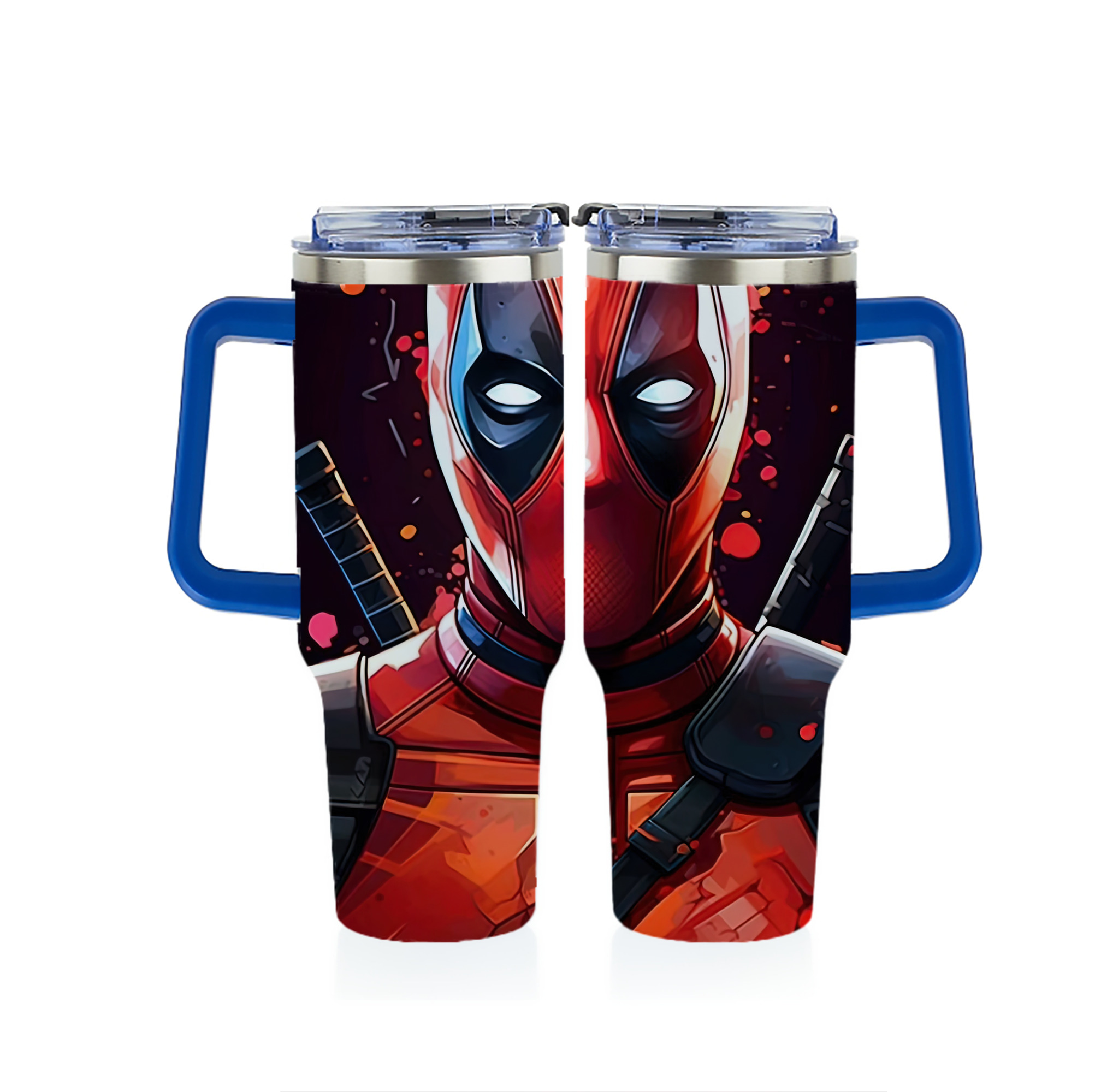 （画像用） Deadpool デッドプール 1200ｍLフルプリント車用タンブラー