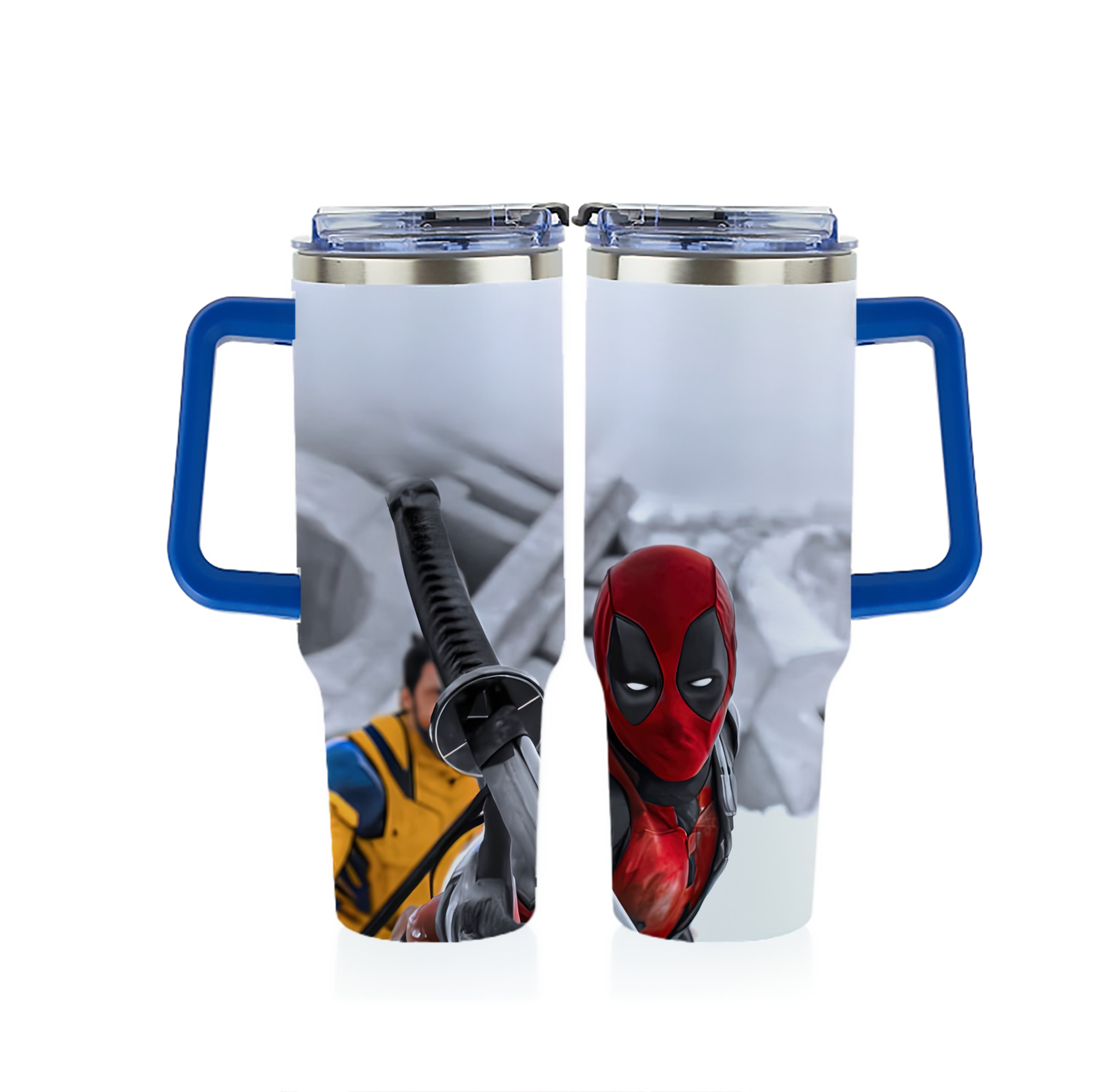 （画像用） Deadpool デッドプール 1200ｍLフルプリント車用タンブラー