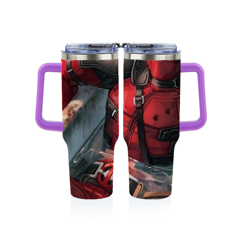 （画像用） Deadpool デッドプール 1200ｍLフルプリント車用タンブラー