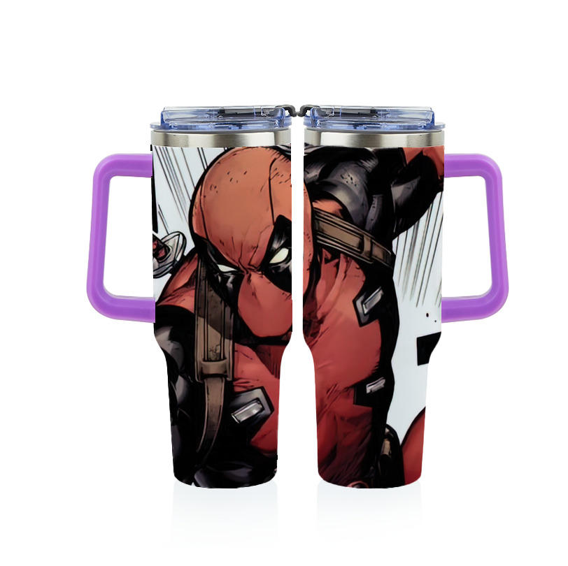 （画像用） Deadpool デッドプール 1200ｍLフルプリント車用タンブラー