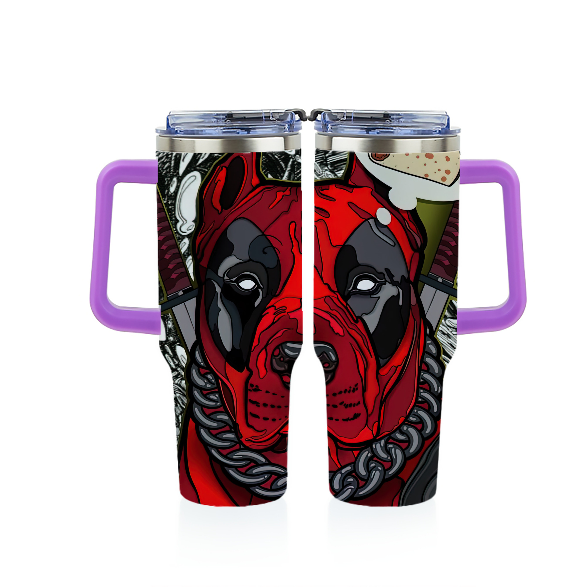 （画像用） Deadpool デッドプール 1200ｍLフルプリント車用タンブラー