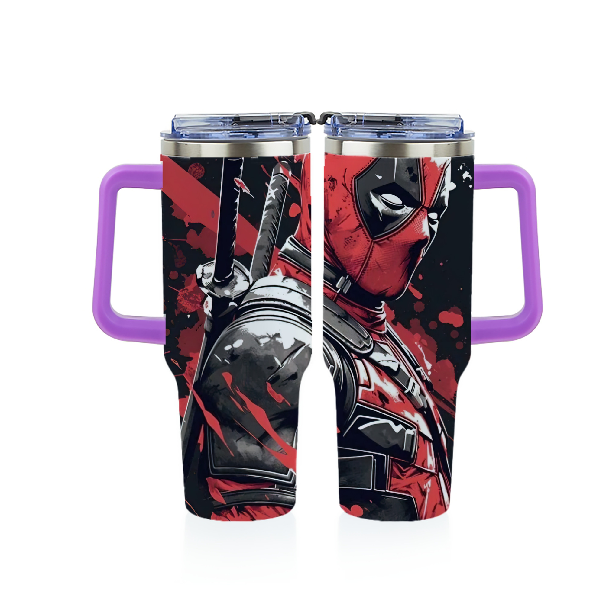 （画像用） Deadpool デッドプール 1200ｍLフルプリント車用タンブラー