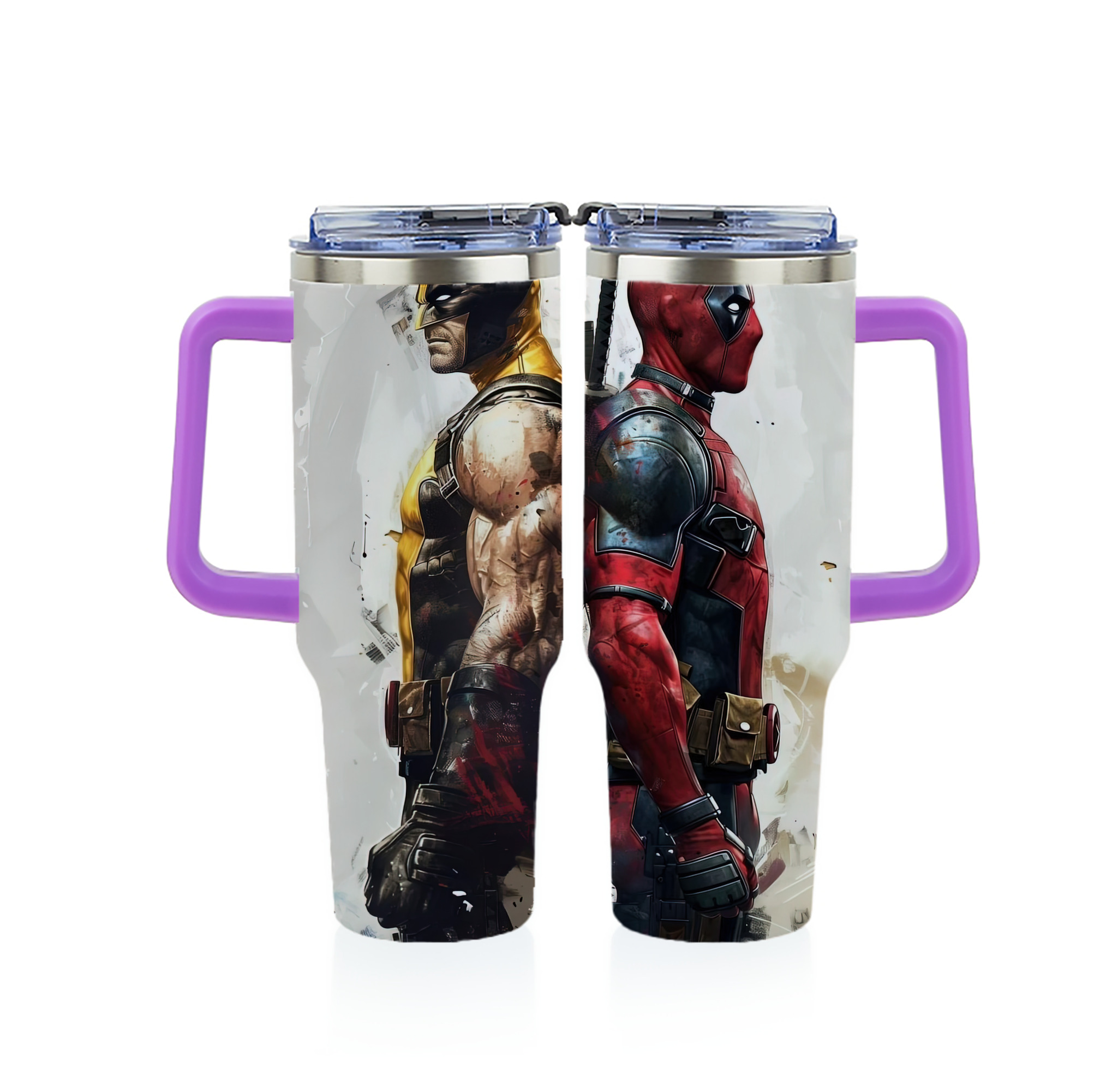 （画像用） Deadpool デッドプール 1200ｍLフルプリント車用タンブラー