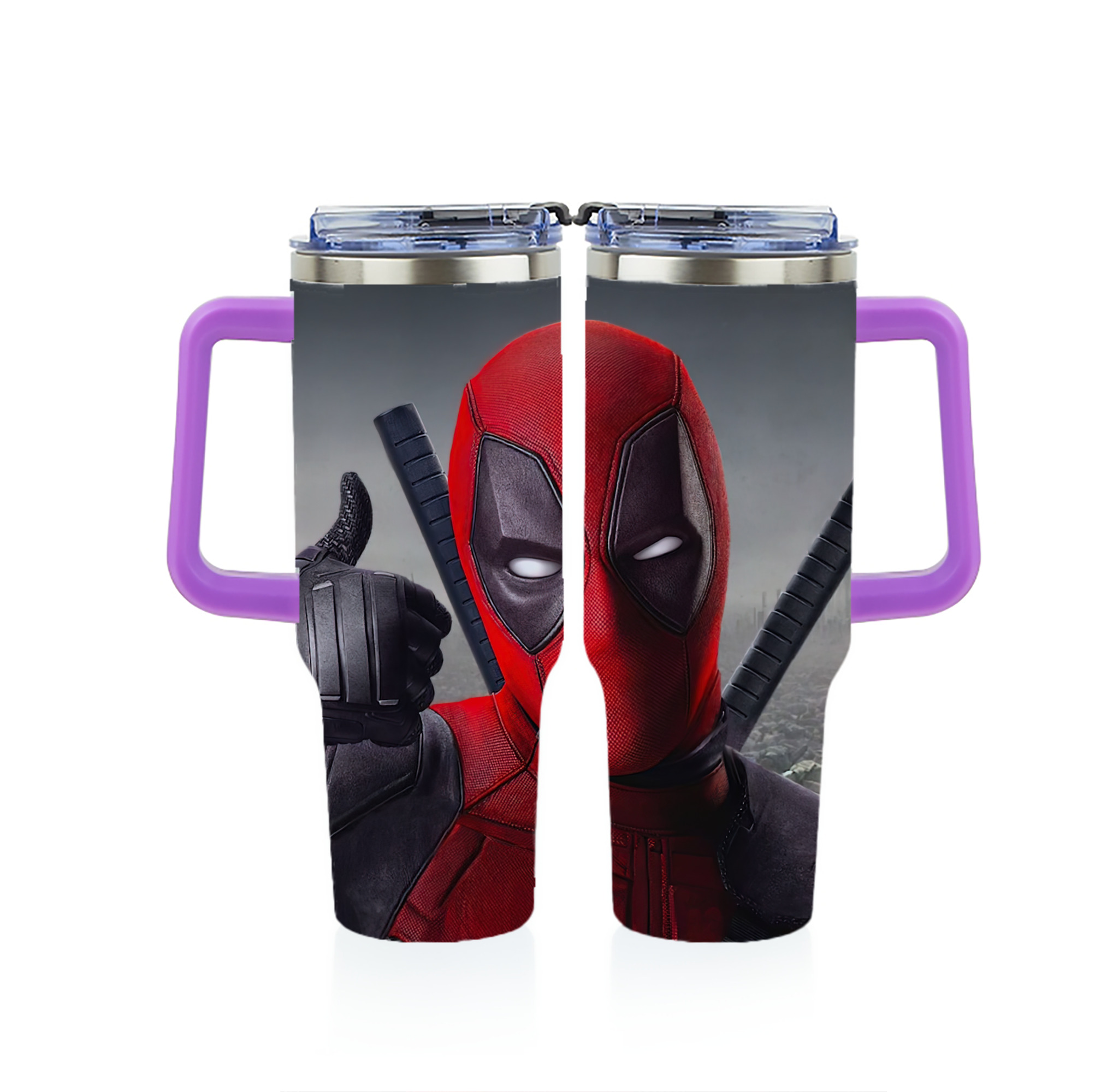 （画像用） Deadpool デッドプール 1200ｍLフルプリント車用タンブラー