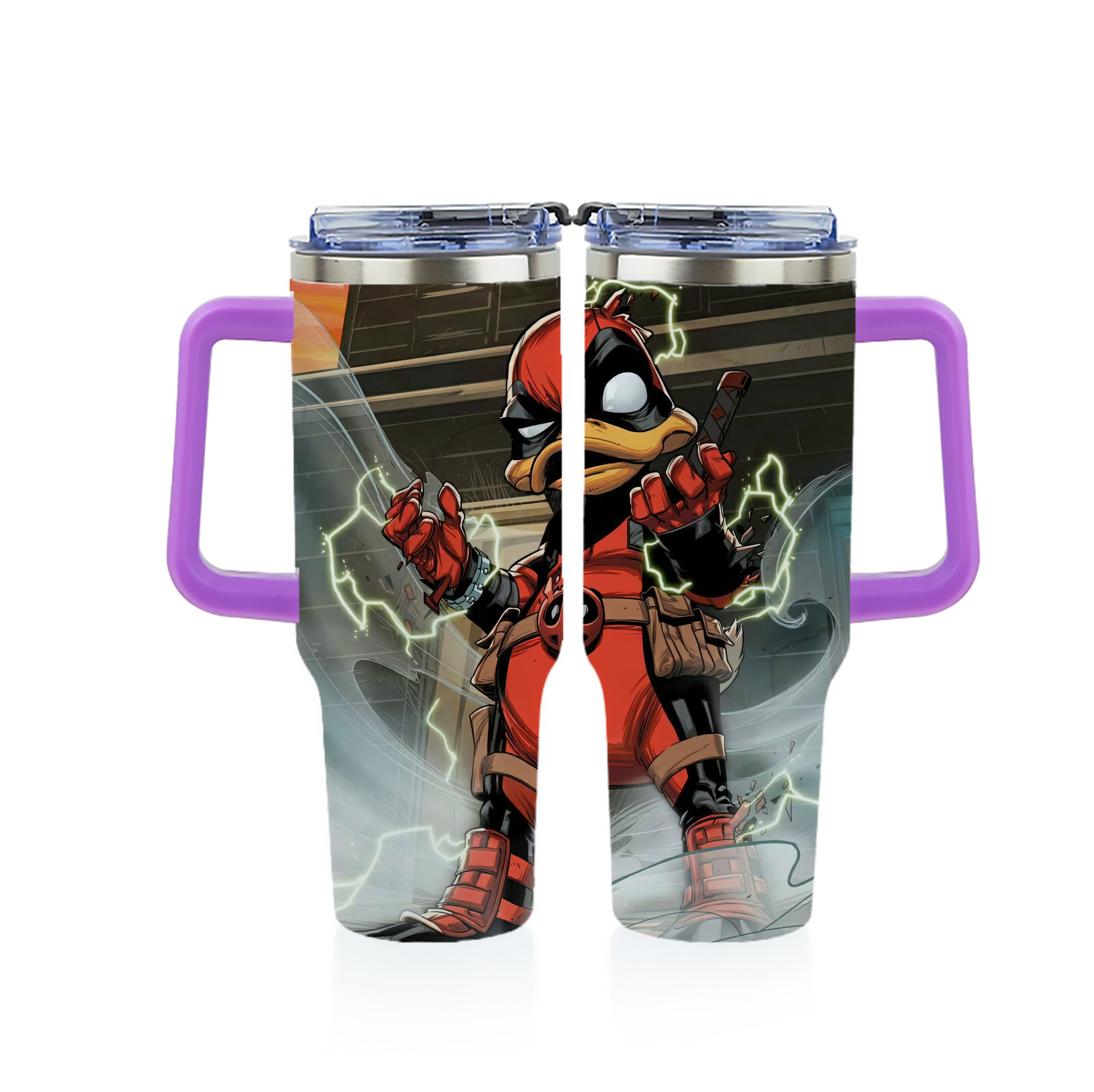（画像用） Deadpool デッドプール 1200ｍLフルプリント車用タンブラー