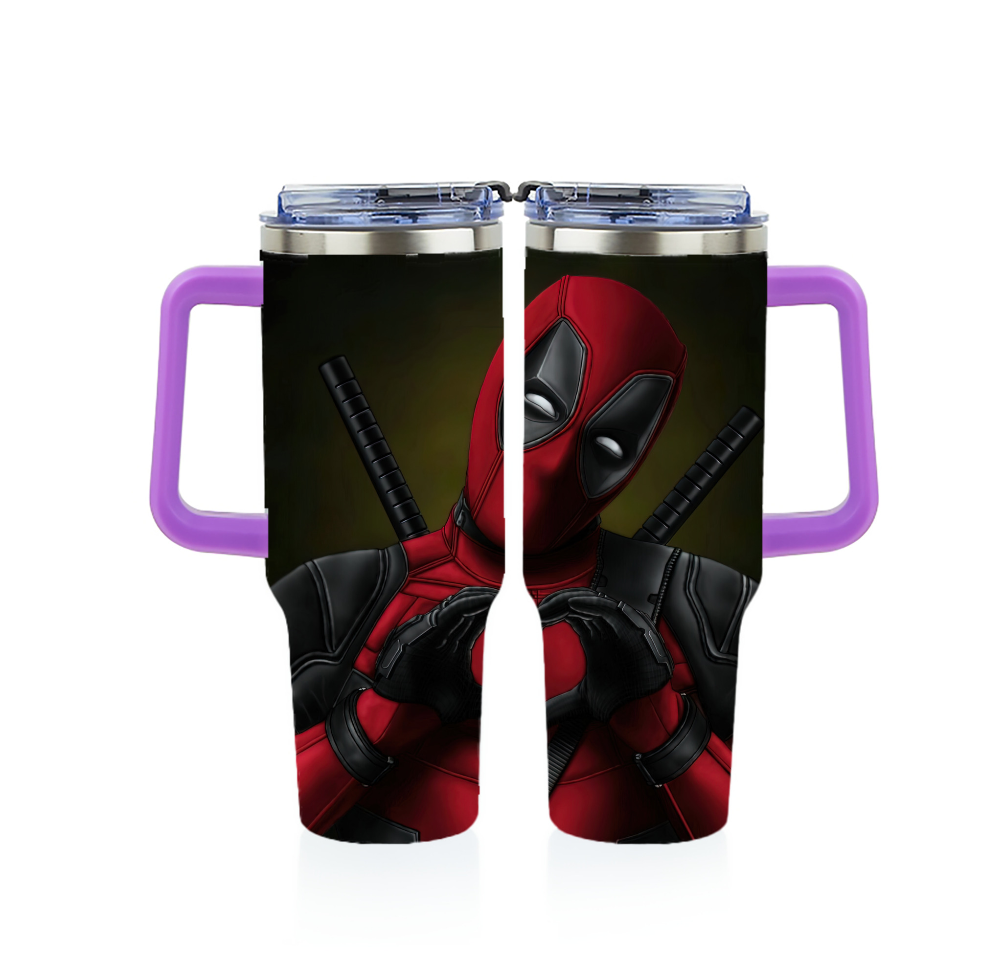 （画像用） Deadpool デッドプール 1200ｍLフルプリント車用タンブラー