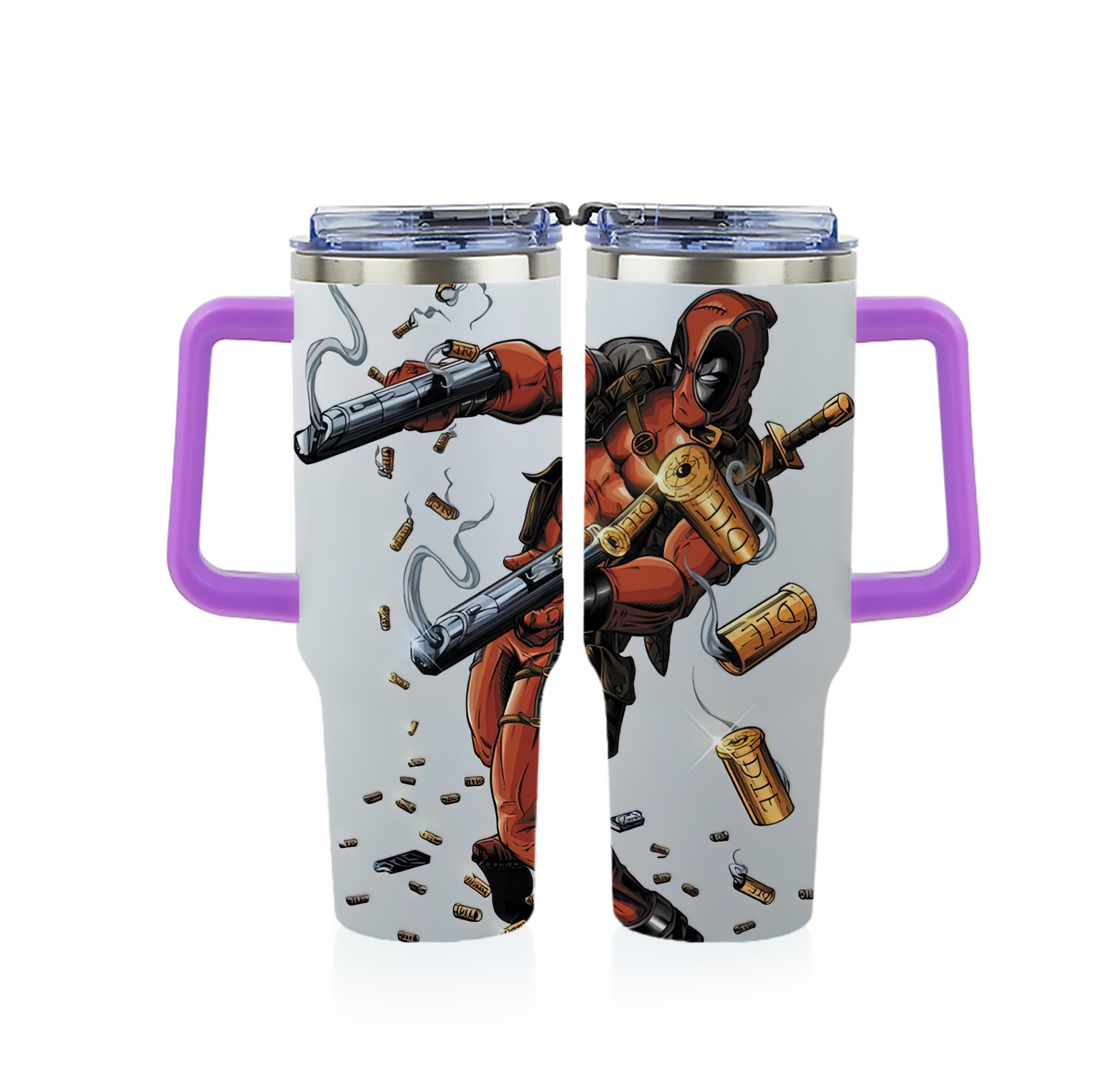 （画像用） Deadpool デッドプール 1200ｍLフルプリント車用タンブラー