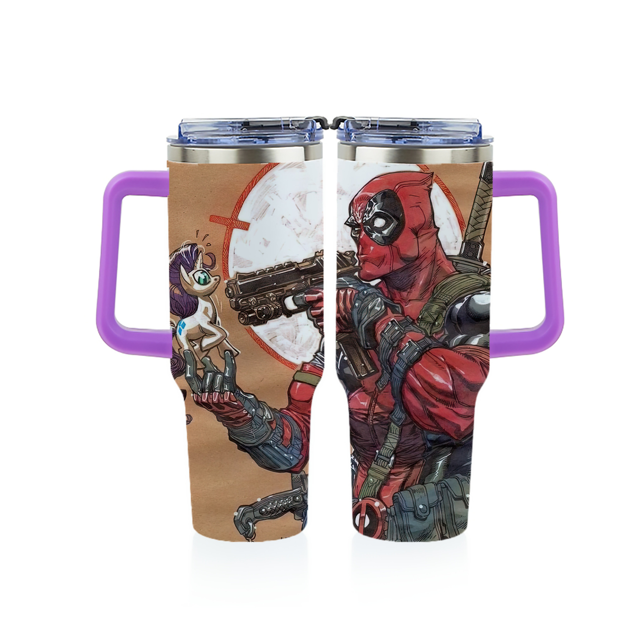 （画像用） Deadpool デッドプール 1200ｍLフルプリント車用タンブラー
