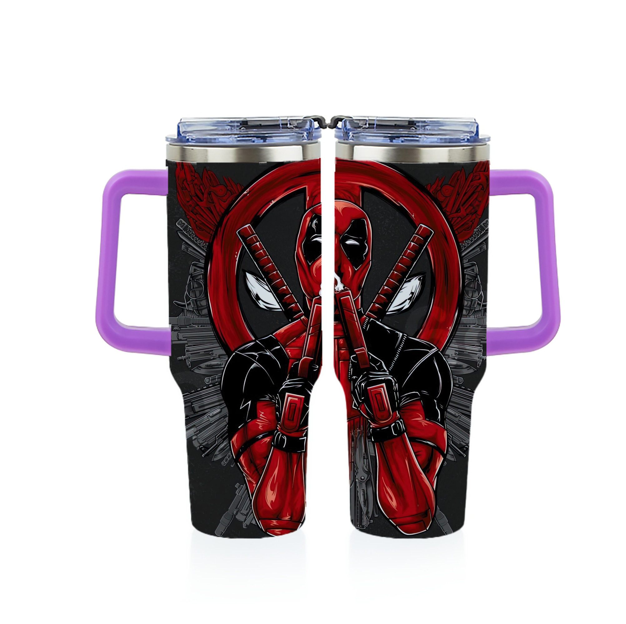 （画像用） Deadpool デッドプール 1200ｍLフルプリント車用タンブラー
