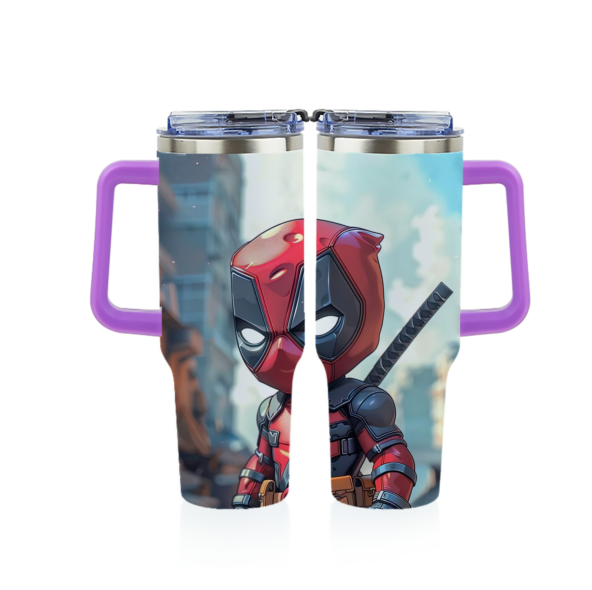 （画像用） Deadpool デッドプール 1200ｍLフルプリント車用タンブラー