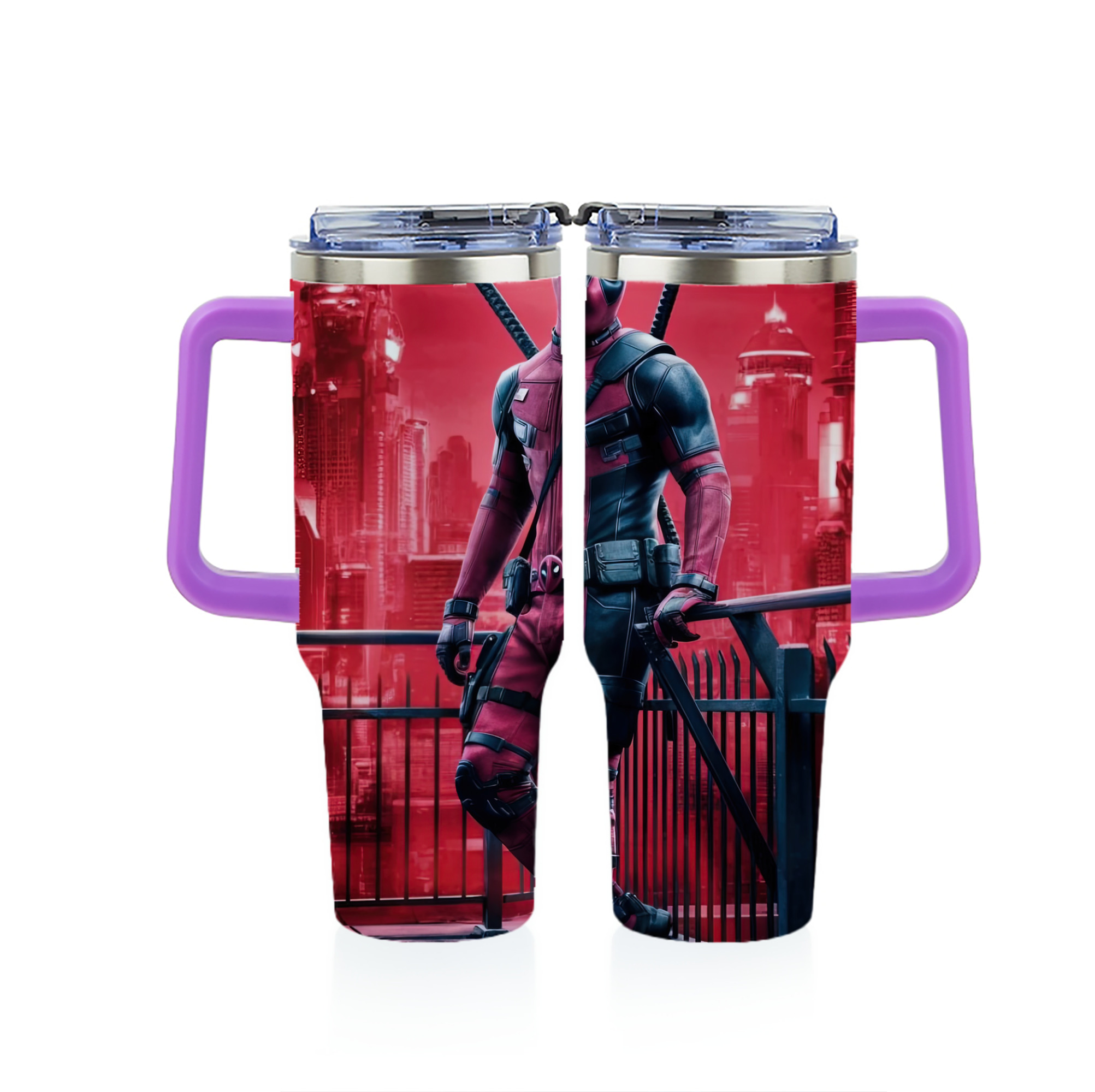 （画像用） Deadpool デッドプール 1200ｍLフルプリント車用タンブラー