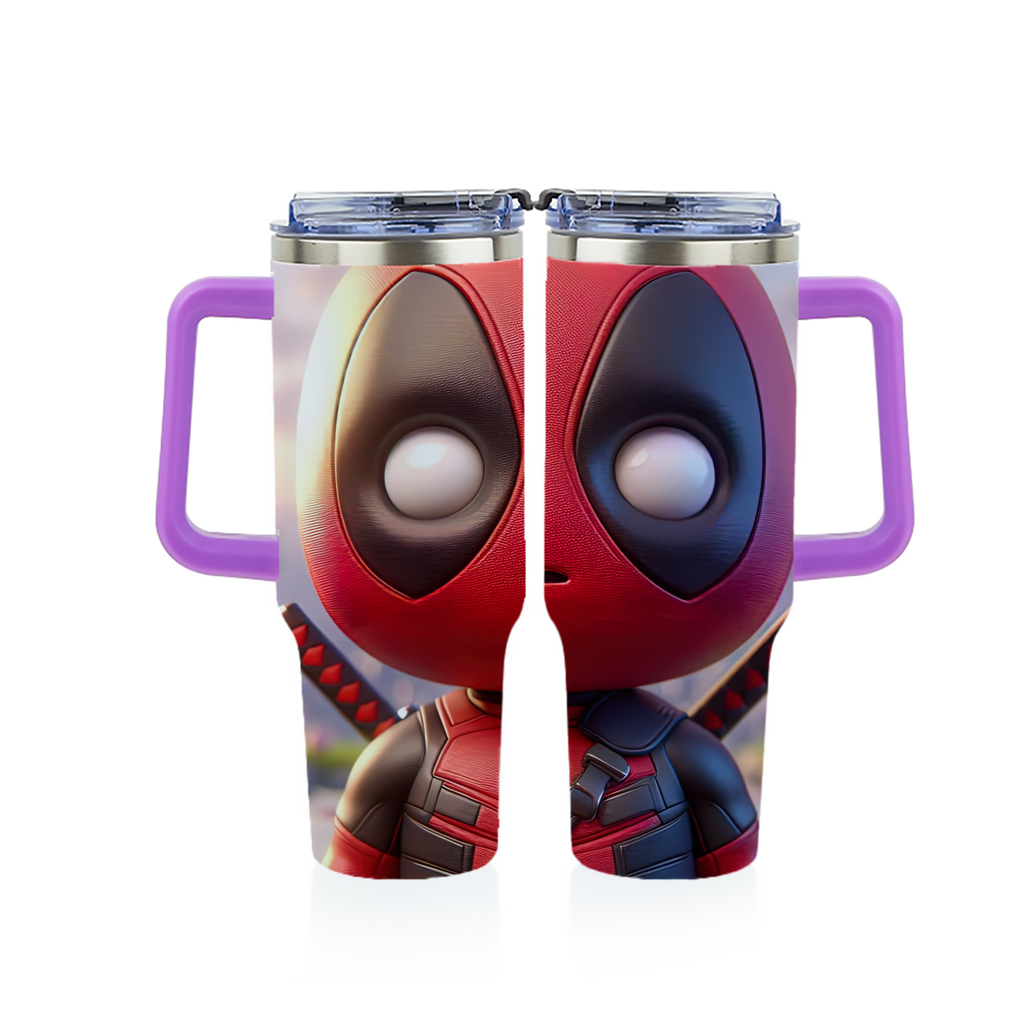 （画像用） Deadpool デッドプール 1200ｍLフルプリント車用タンブラー