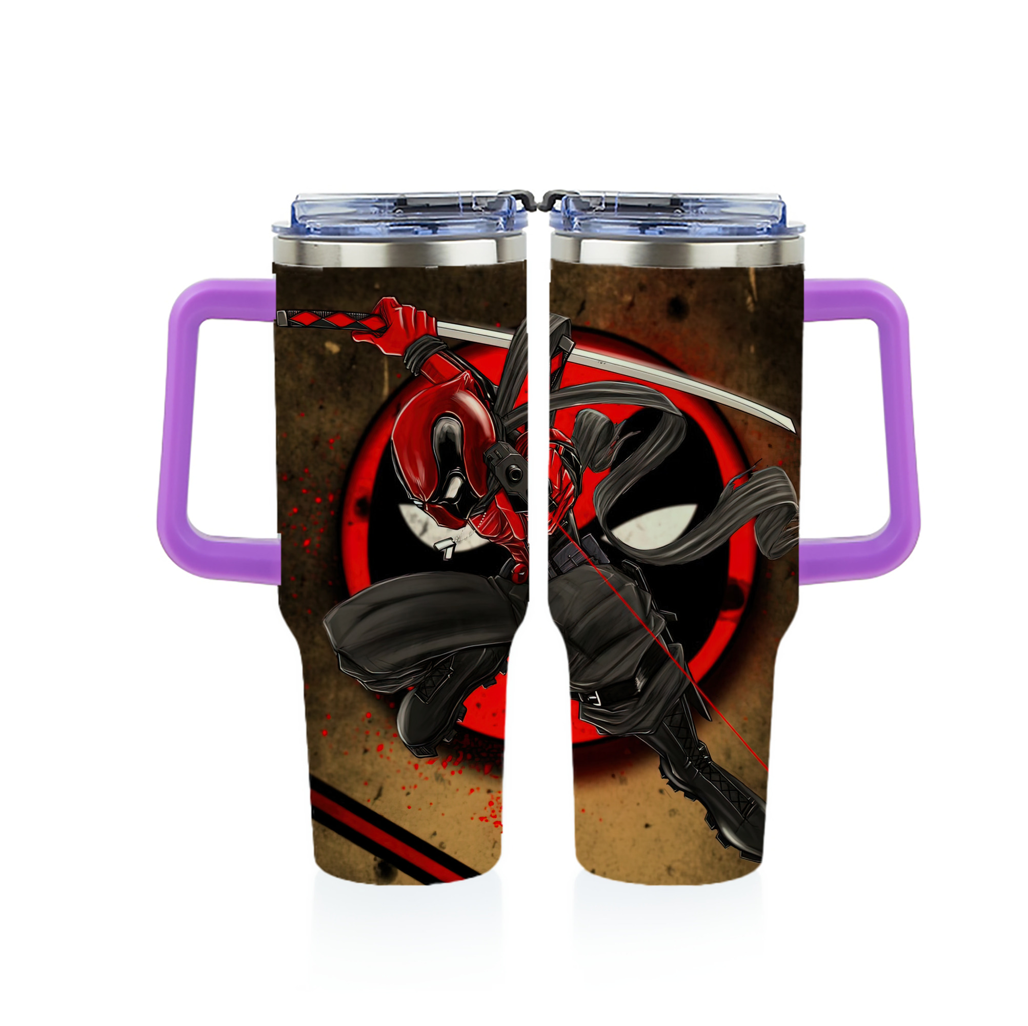 （画像用） Deadpool デッドプール 1200ｍLフルプリント車用タンブラー