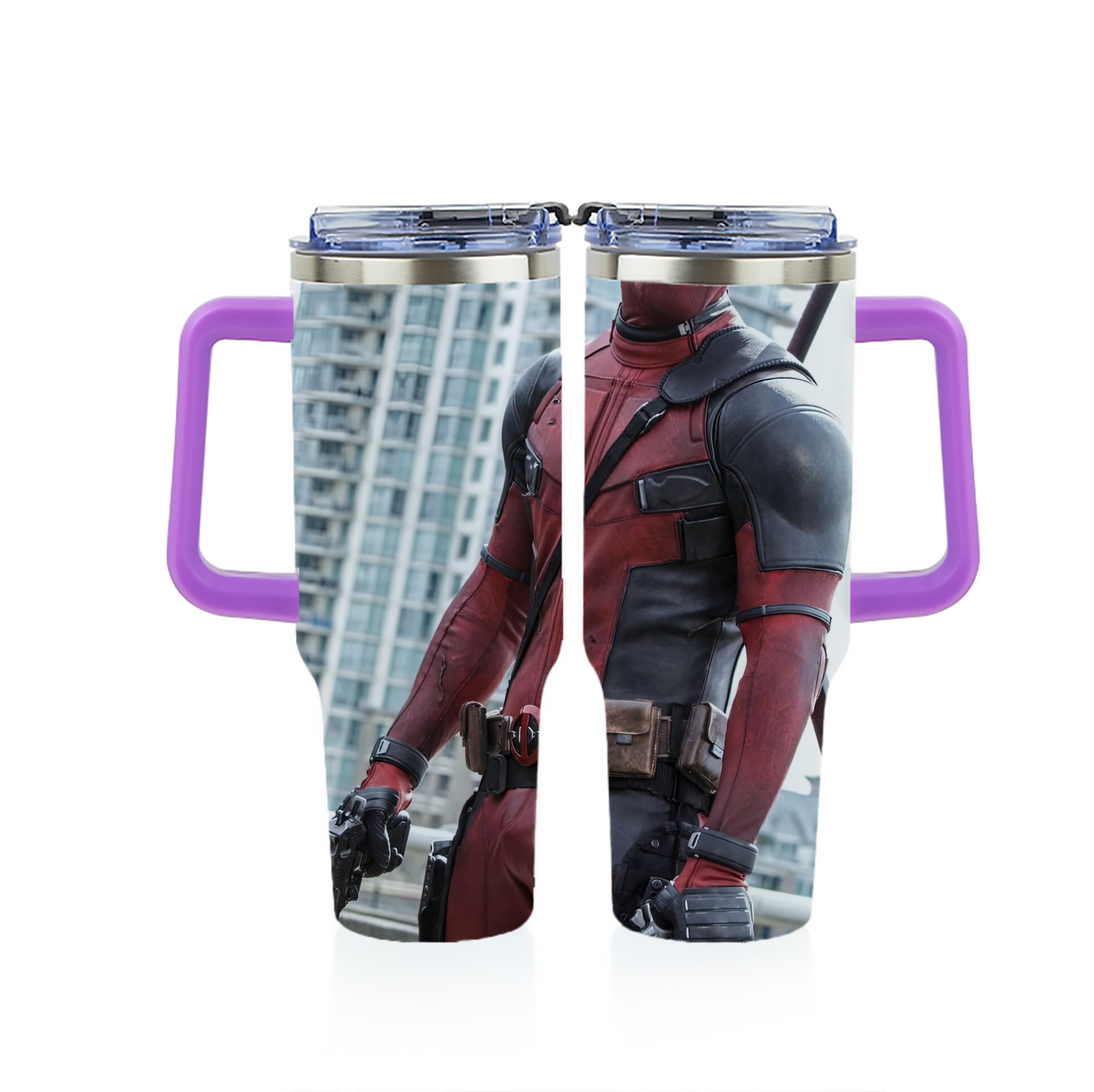 （画像用） Deadpool デッドプール 1200ｍLフルプリント車用タンブラー