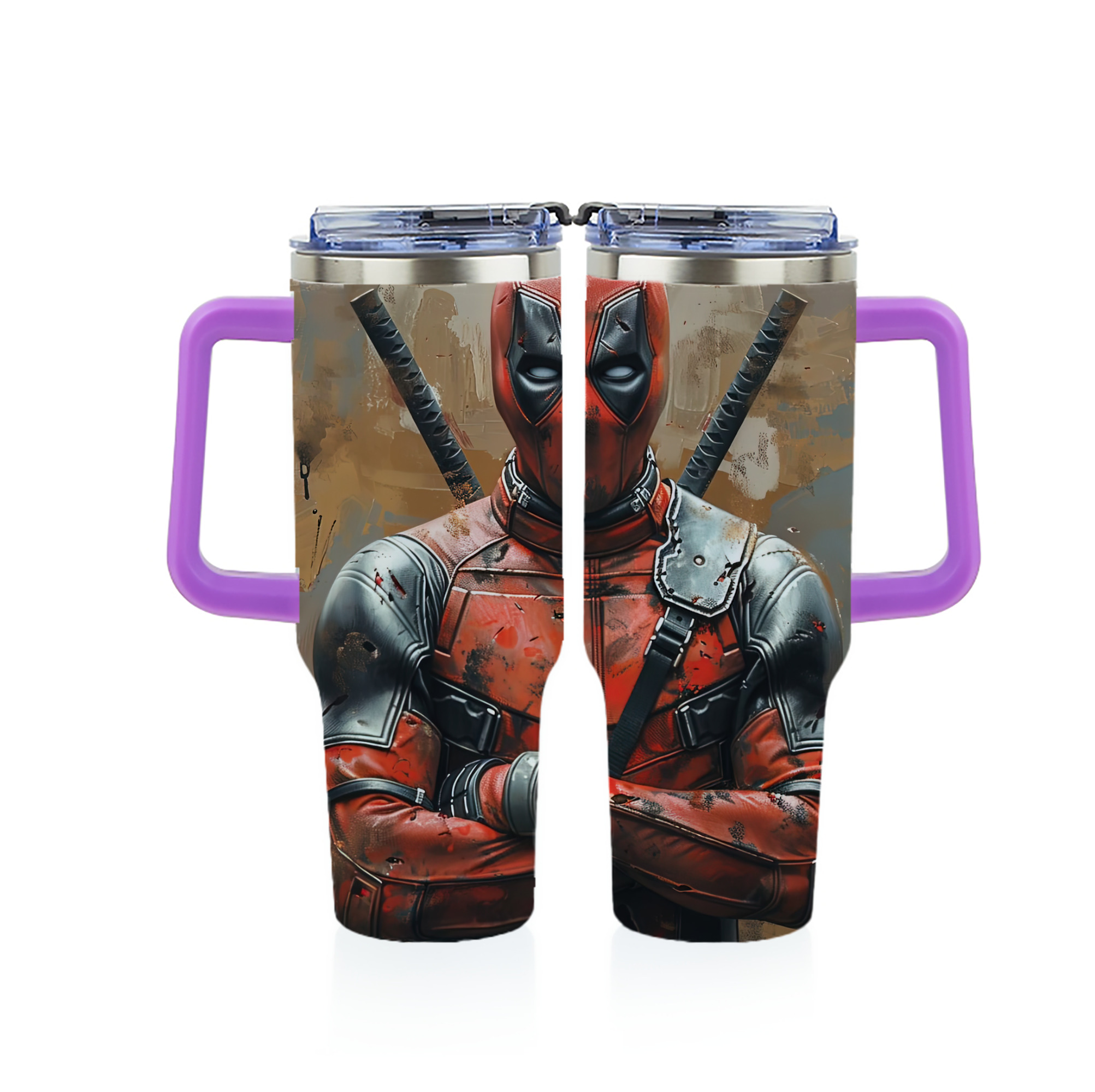 （画像用） Deadpool デッドプール 1200ｍLフルプリント車用タンブラー