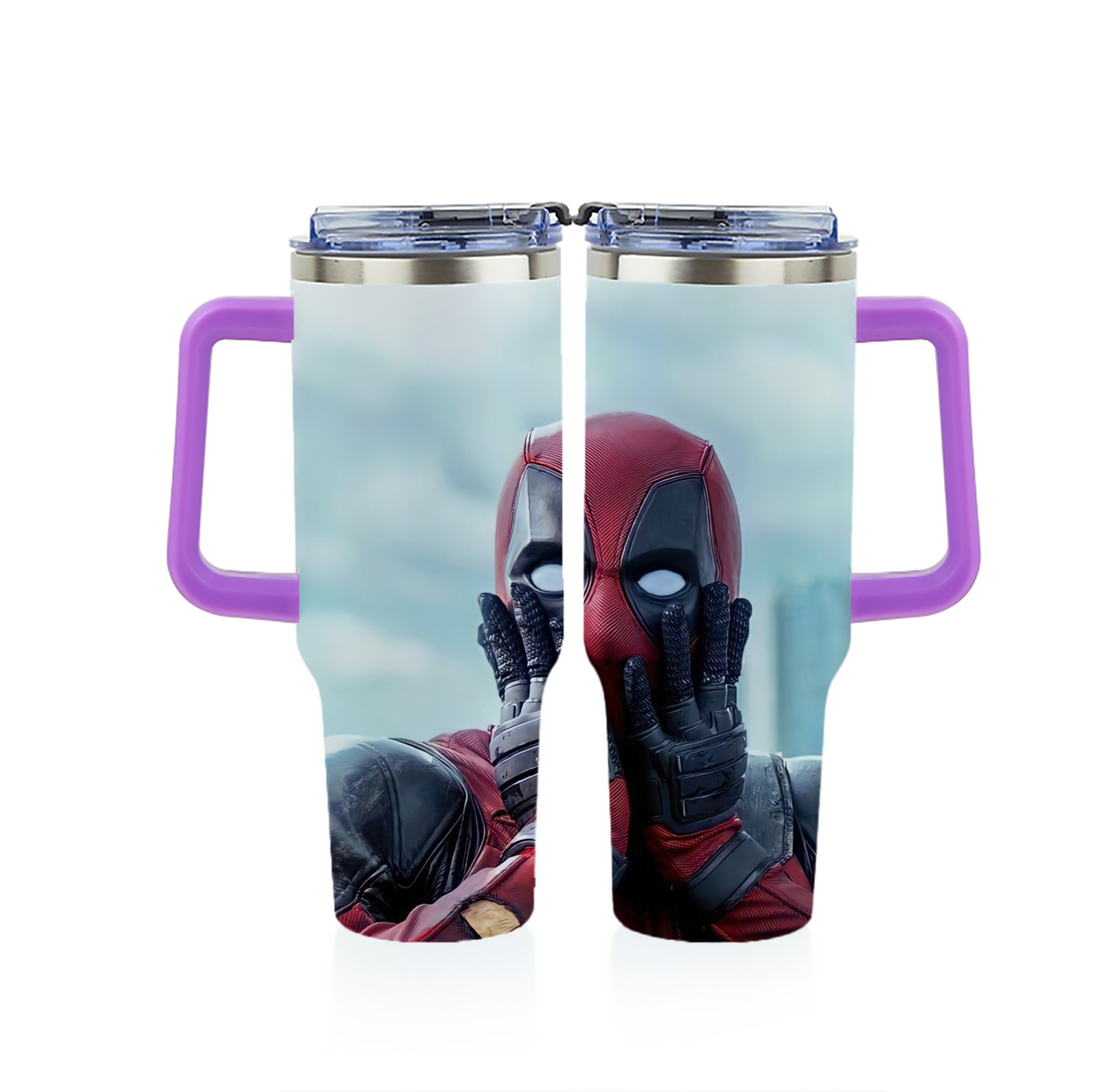 （画像用） Deadpool デッドプール 1200ｍLフルプリント車用タンブラー