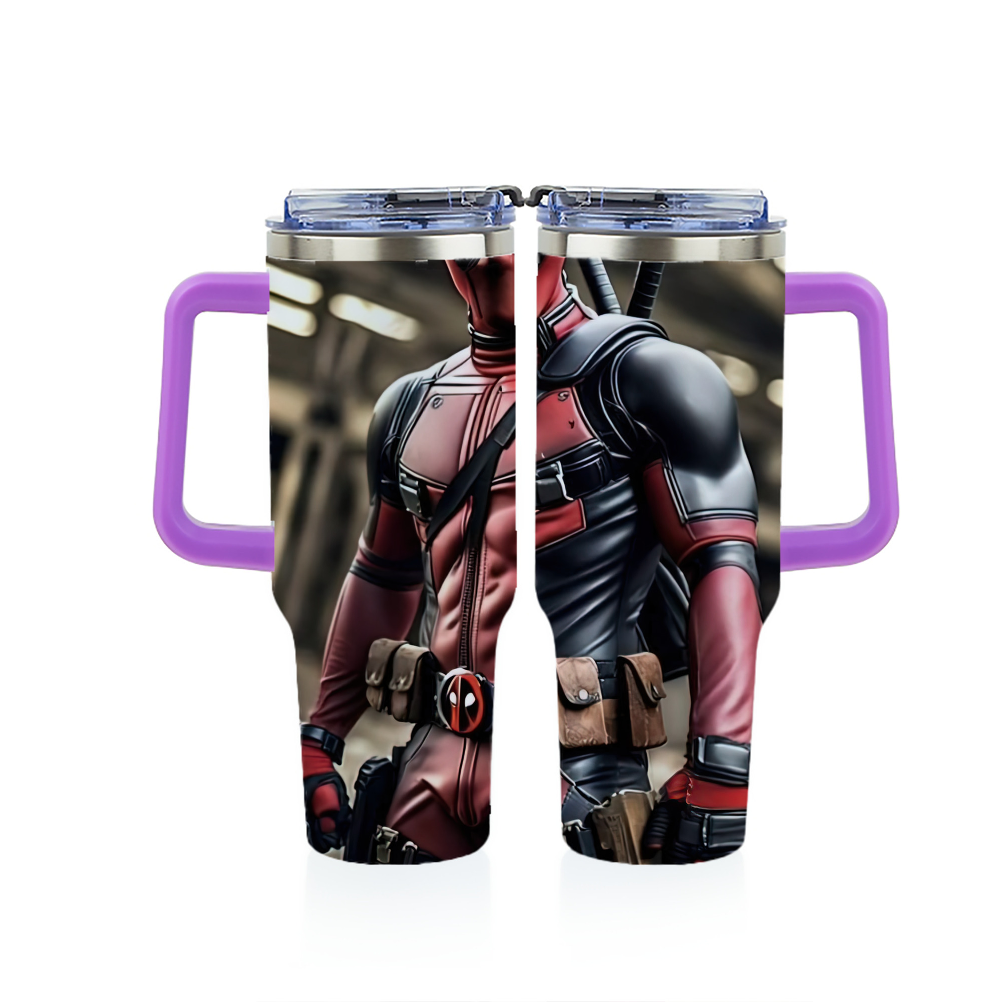 （画像用） Deadpool デッドプール 1200ｍLフルプリント車用タンブラー