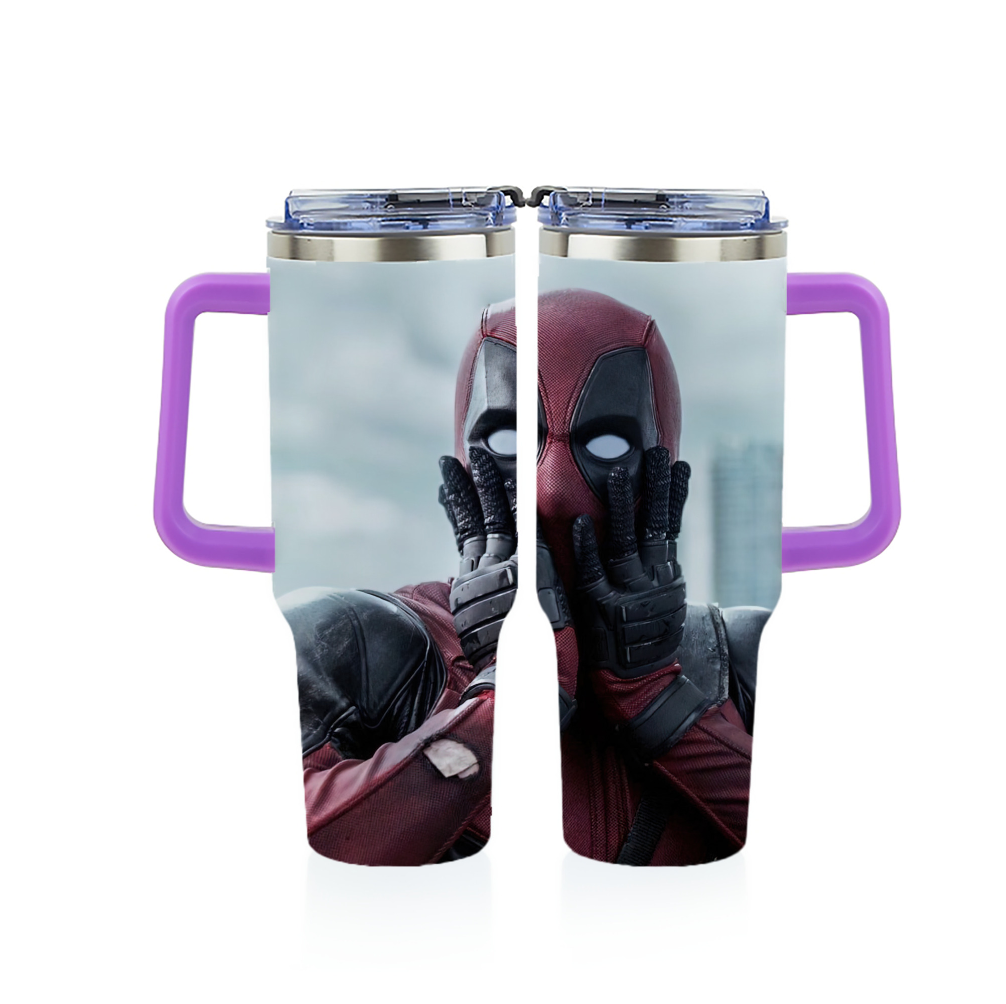 （画像用） Deadpool デッドプール 1200ｍLフルプリント車用タンブラー