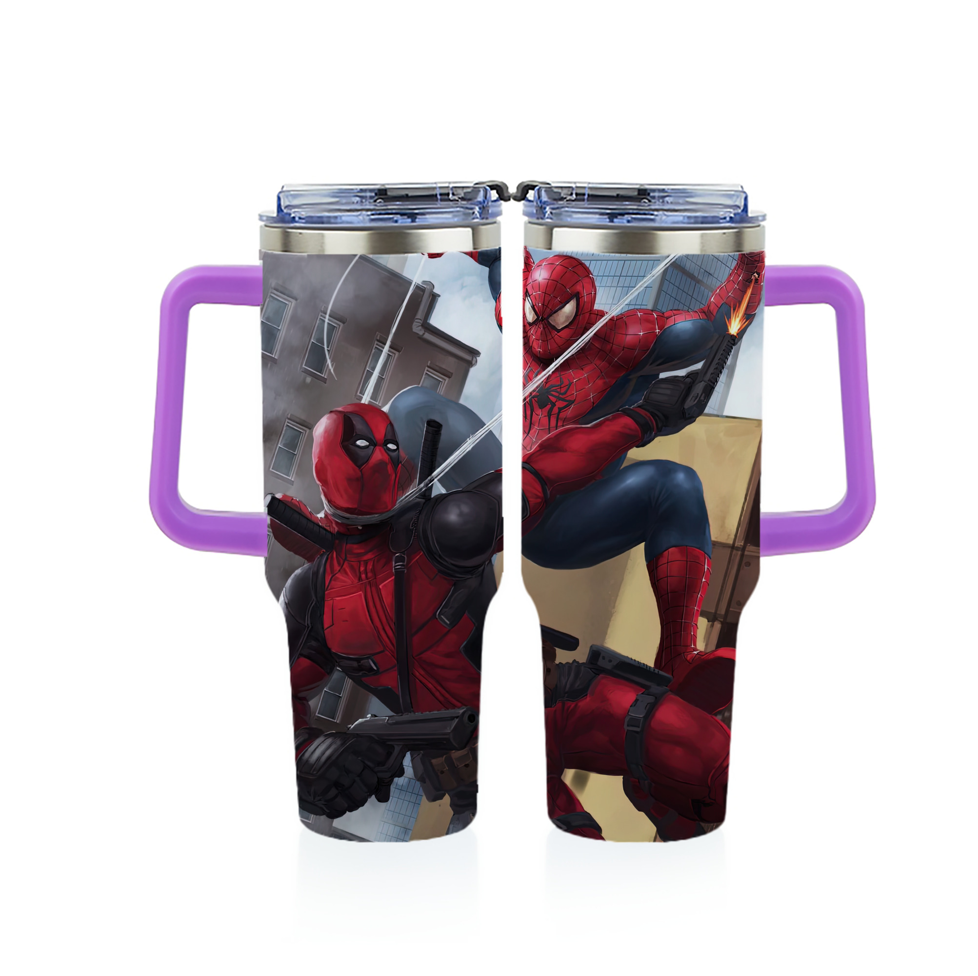 （画像用） Deadpool デッドプール 1200ｍLフルプリント車用タンブラー