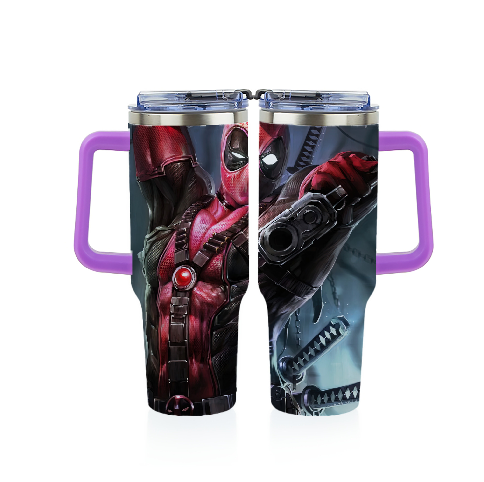 （画像用） Deadpool デッドプール 1200ｍLフルプリント車用タンブラー