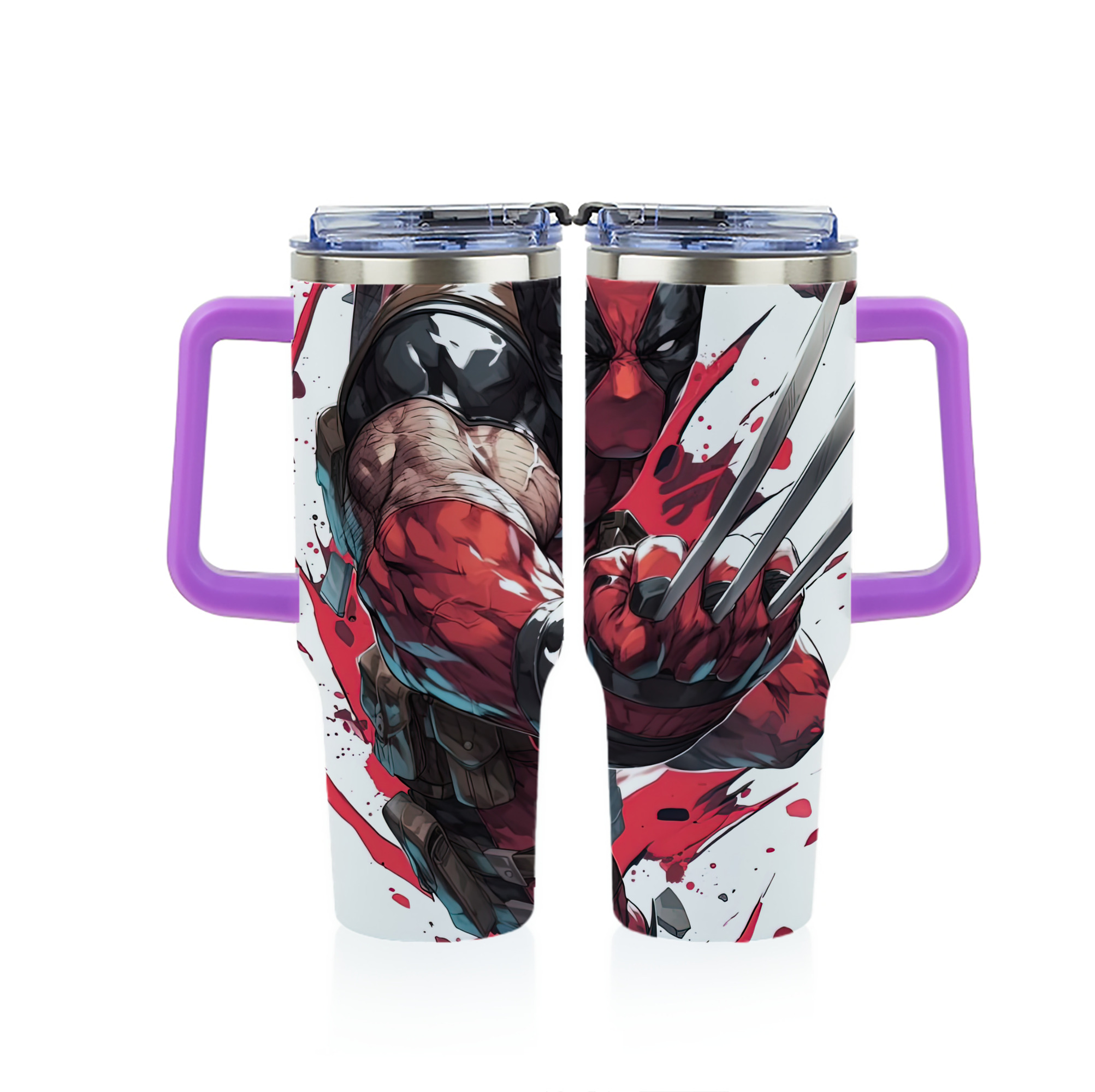 （画像用） Deadpool デッドプール 1200ｍLフルプリント車用タンブラー