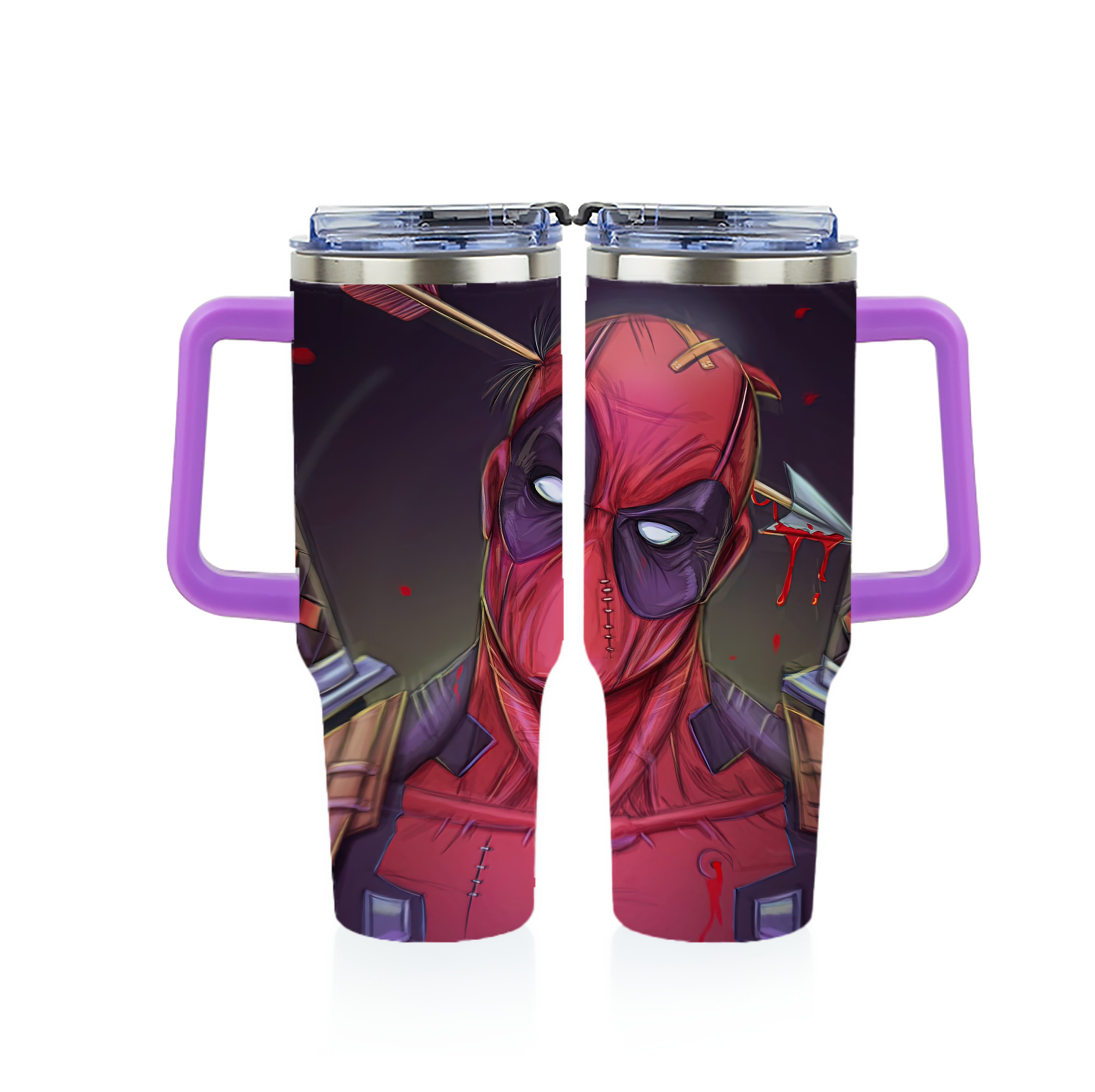 （画像用） Deadpool デッドプール 1200ｍLフルプリント車用タンブラー
