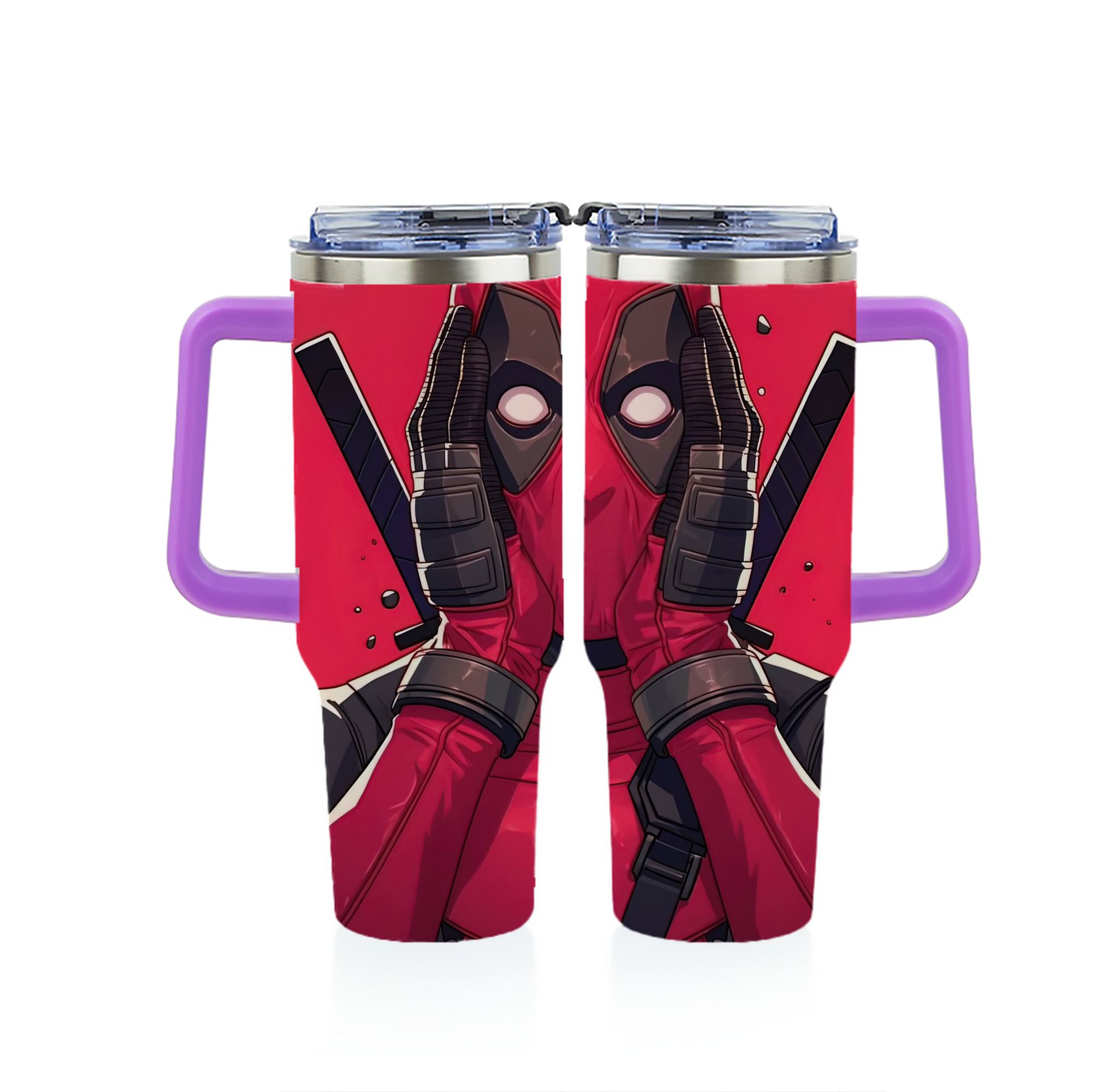 （画像用） Deadpool デッドプール 1200ｍLフルプリント車用タンブラー