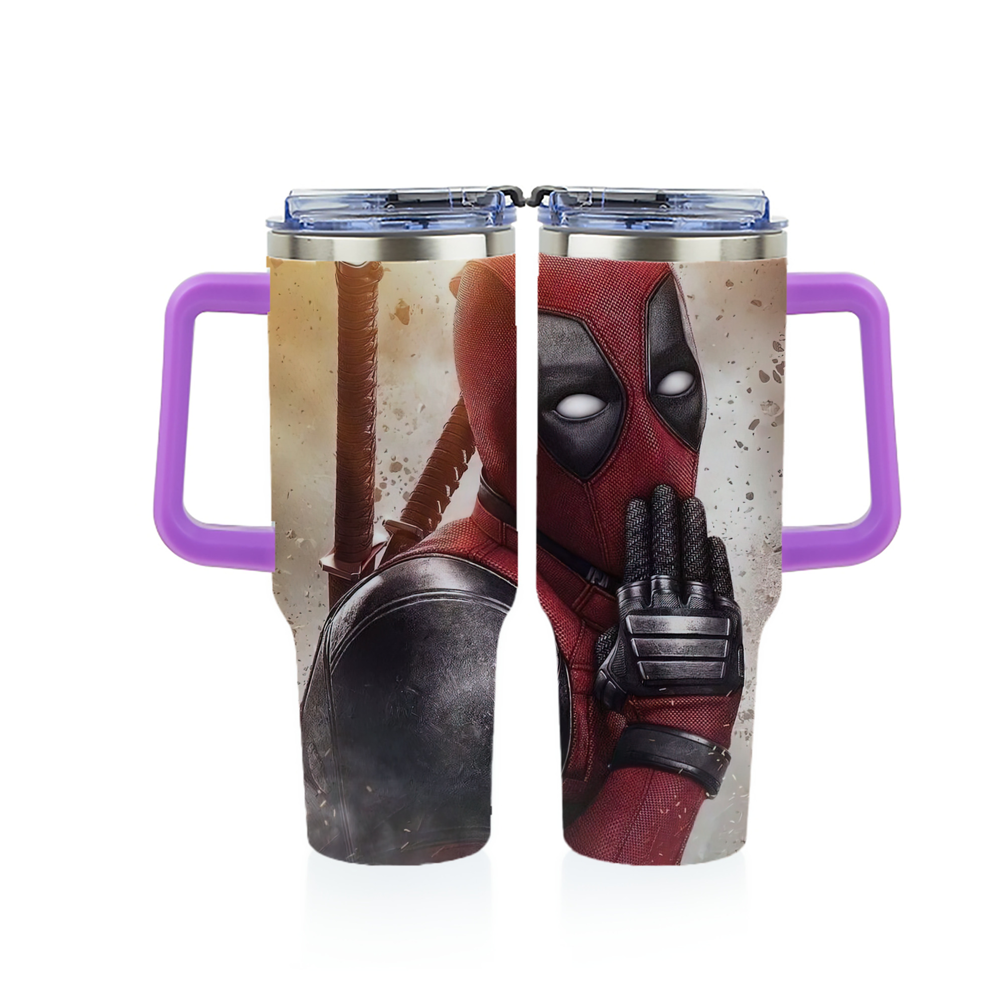 （画像用） Deadpool デッドプール 1200ｍLフルプリント車用タンブラー