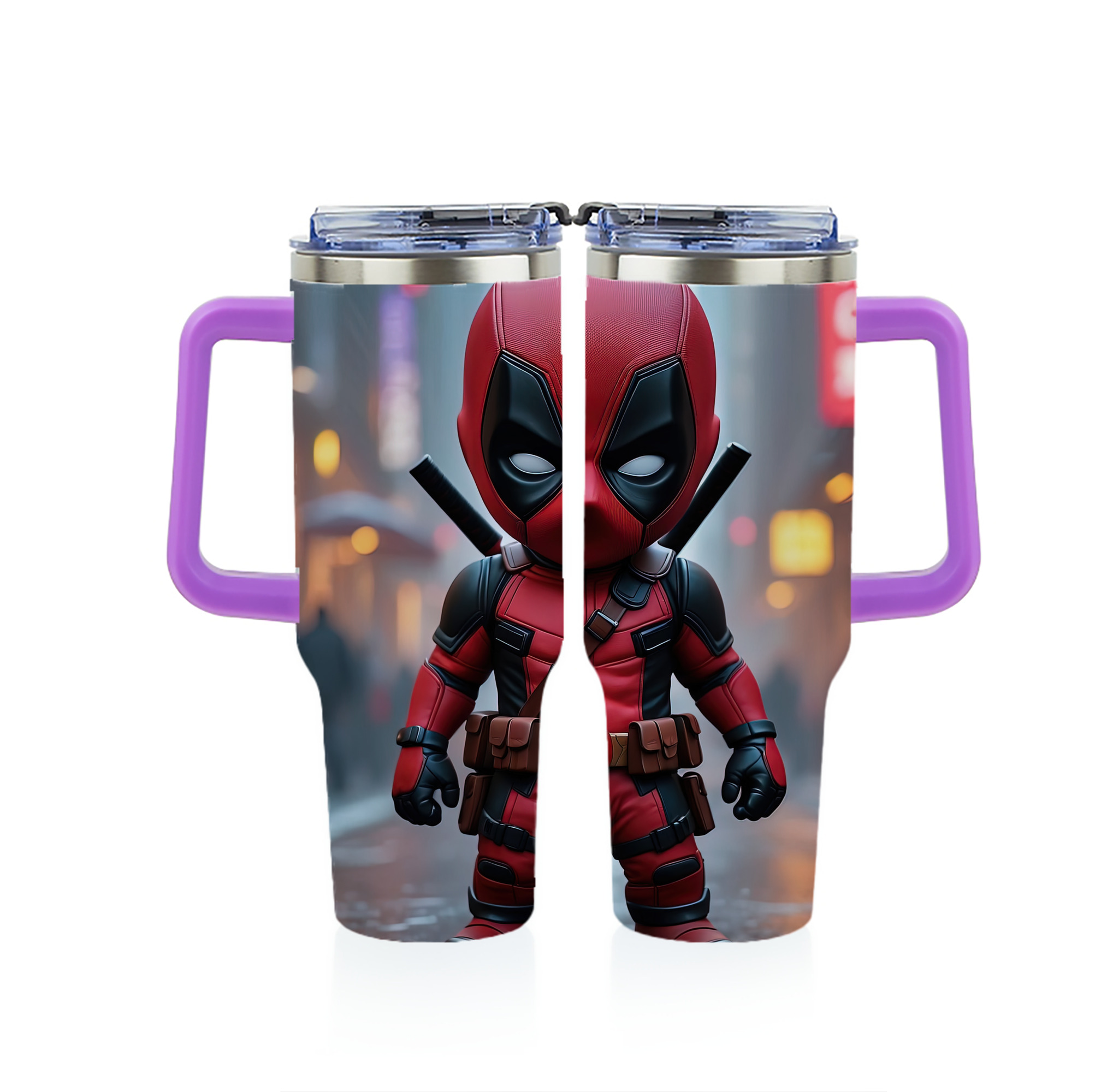 （画像用） Deadpool デッドプール 1200ｍLフルプリント車用タンブラー