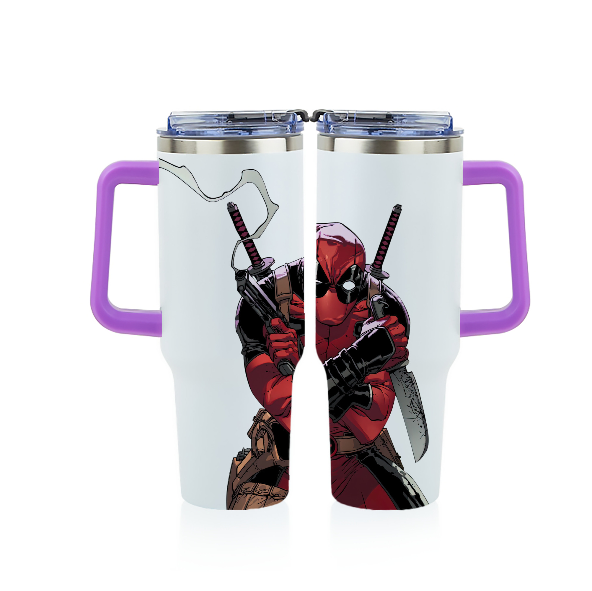（画像用） Deadpool デッドプール 1200ｍLフルプリント車用タンブラー