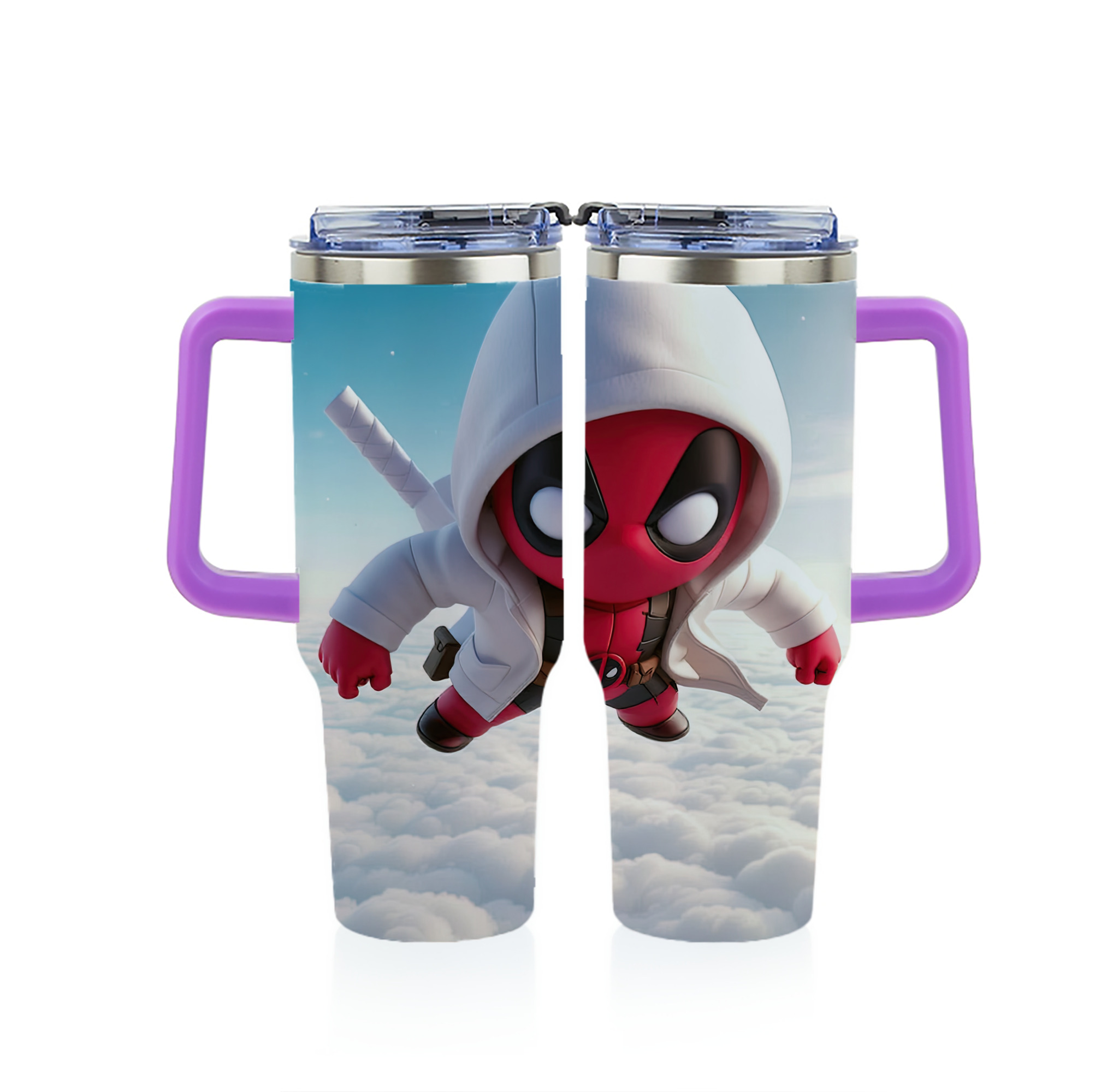 （画像用） Deadpool デッドプール 1200ｍLフルプリント車用タンブラー
