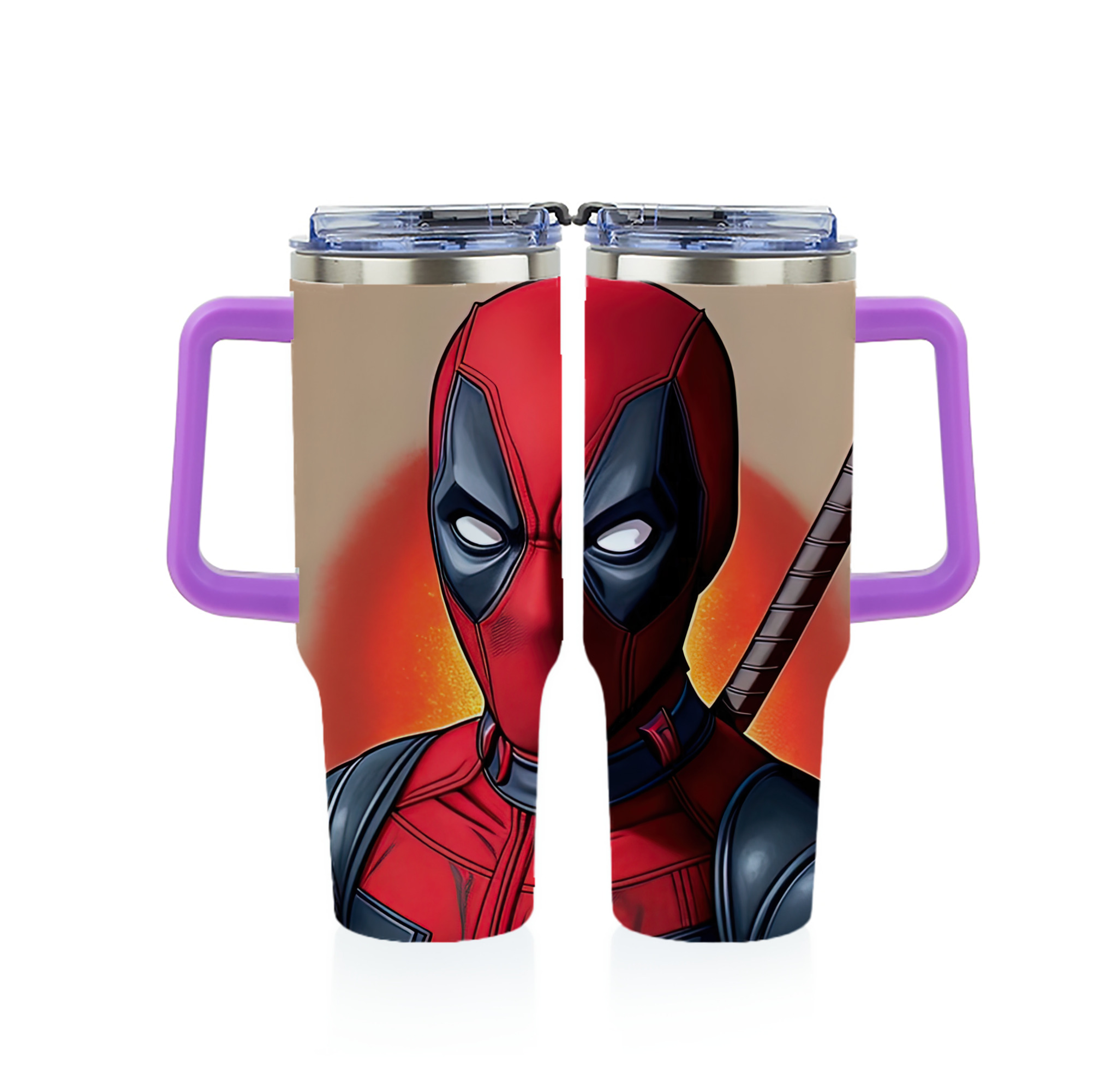 （画像用） Deadpool デッドプール 1200ｍLフルプリント車用タンブラー